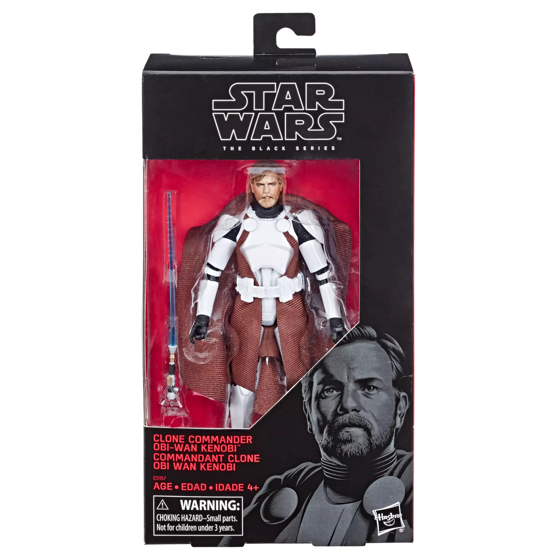 Hasbro Star Wars The Black Series 6-Inch Clone Commander Obi-Wan Kenobi Action Figure - Exclusive Collectible Toy for Display & Gift Giving
