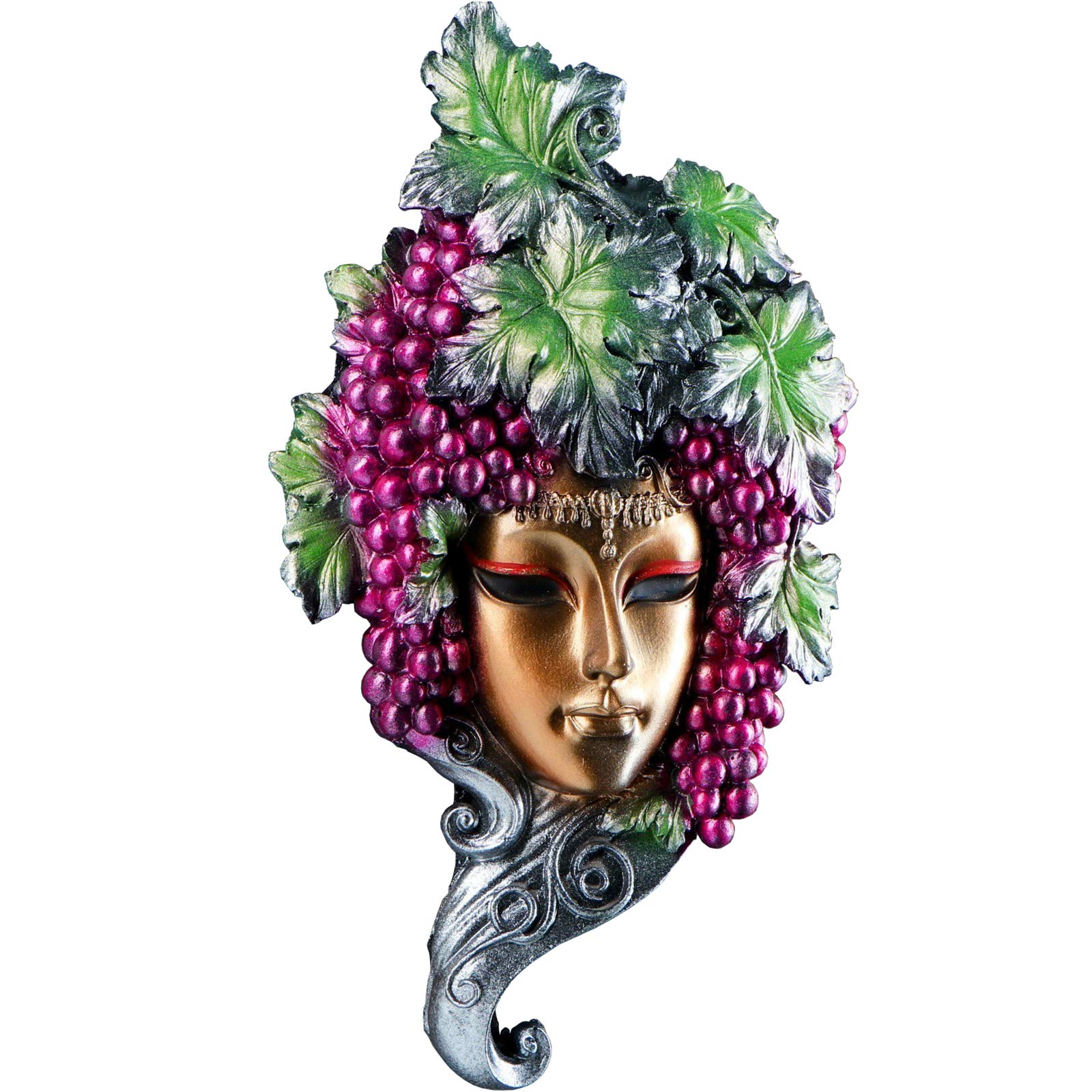 AEVVV Italian Style Decorative Wall Mask - Handcrafted Grape Ornament for Home Decor | Perfect for Living Room, Bedroom, or Wine Cellar Wall Art