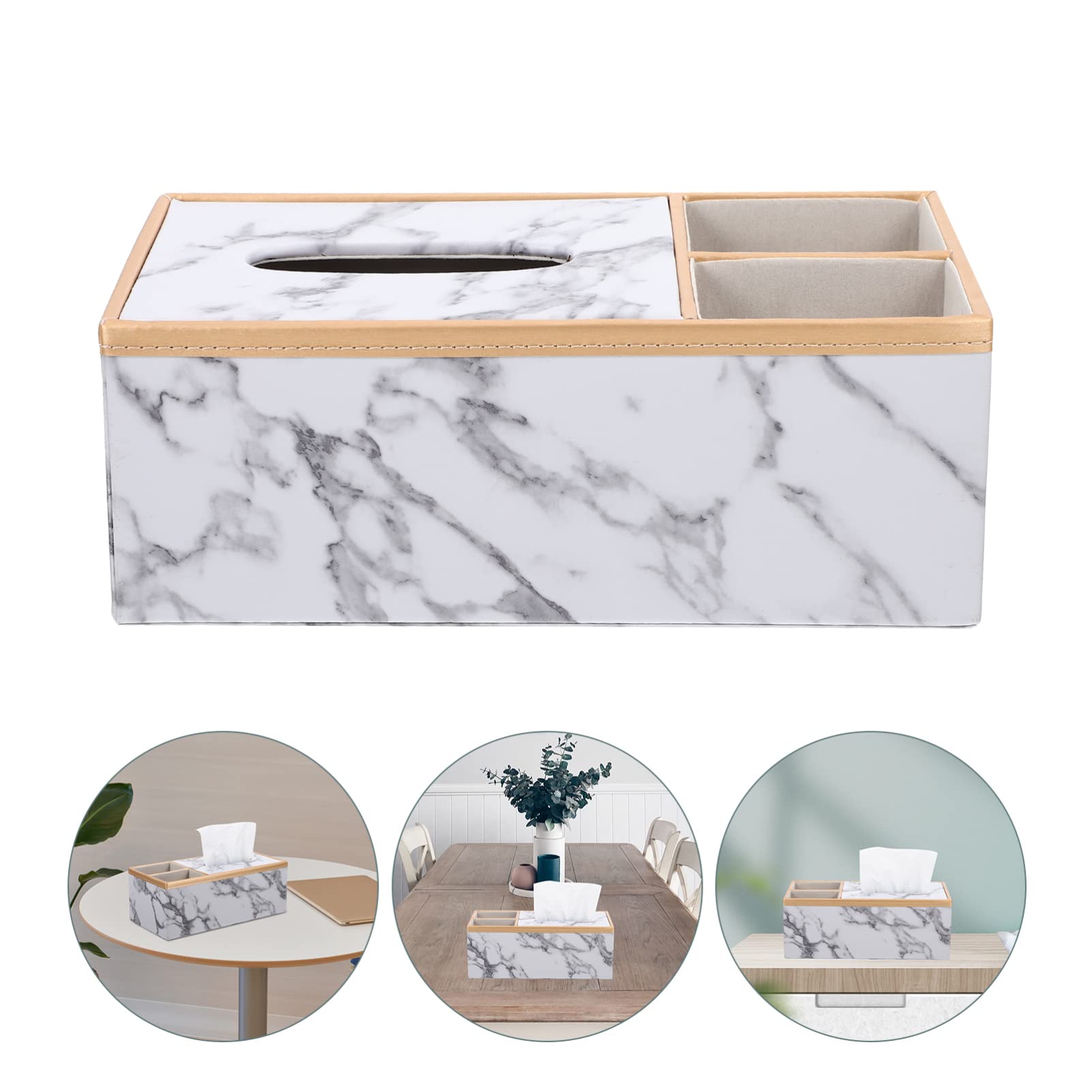 Decorative Tissue Box Holder for Living Room - Creative Napkin Storage Organizer with Lid | Home Decor Accessory for Sofa, Coffee Table & Bathroom