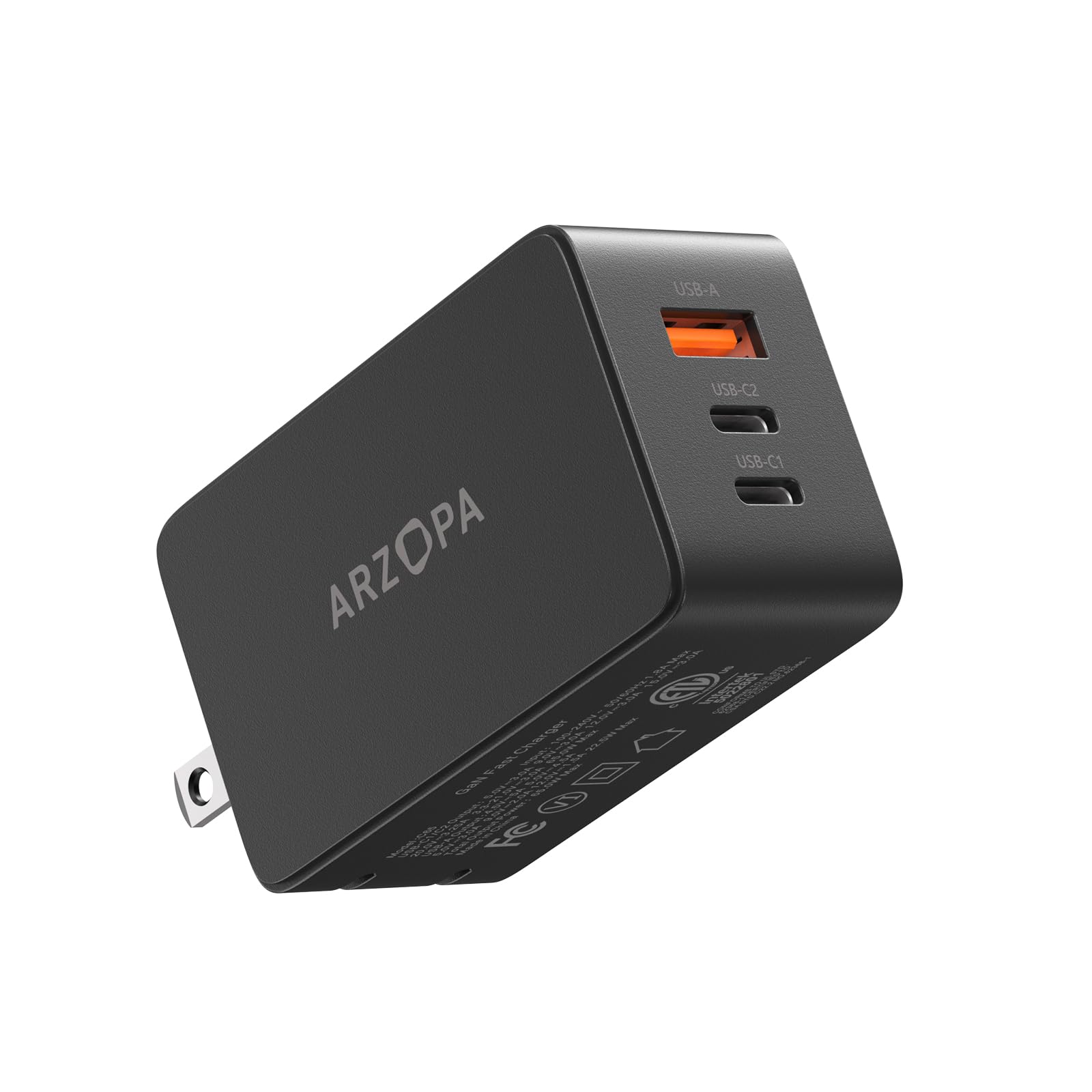 65W GaN Fast Charger USB C Wall Charger with PPS - 3-Port Foldable Plug for MacBook Pro/Air, iPad Pro, iPhone 15/Pro, Galaxy S24 Ultra, Dell XPS 13, Pixel - Perfect for Travel, Office & Home Use