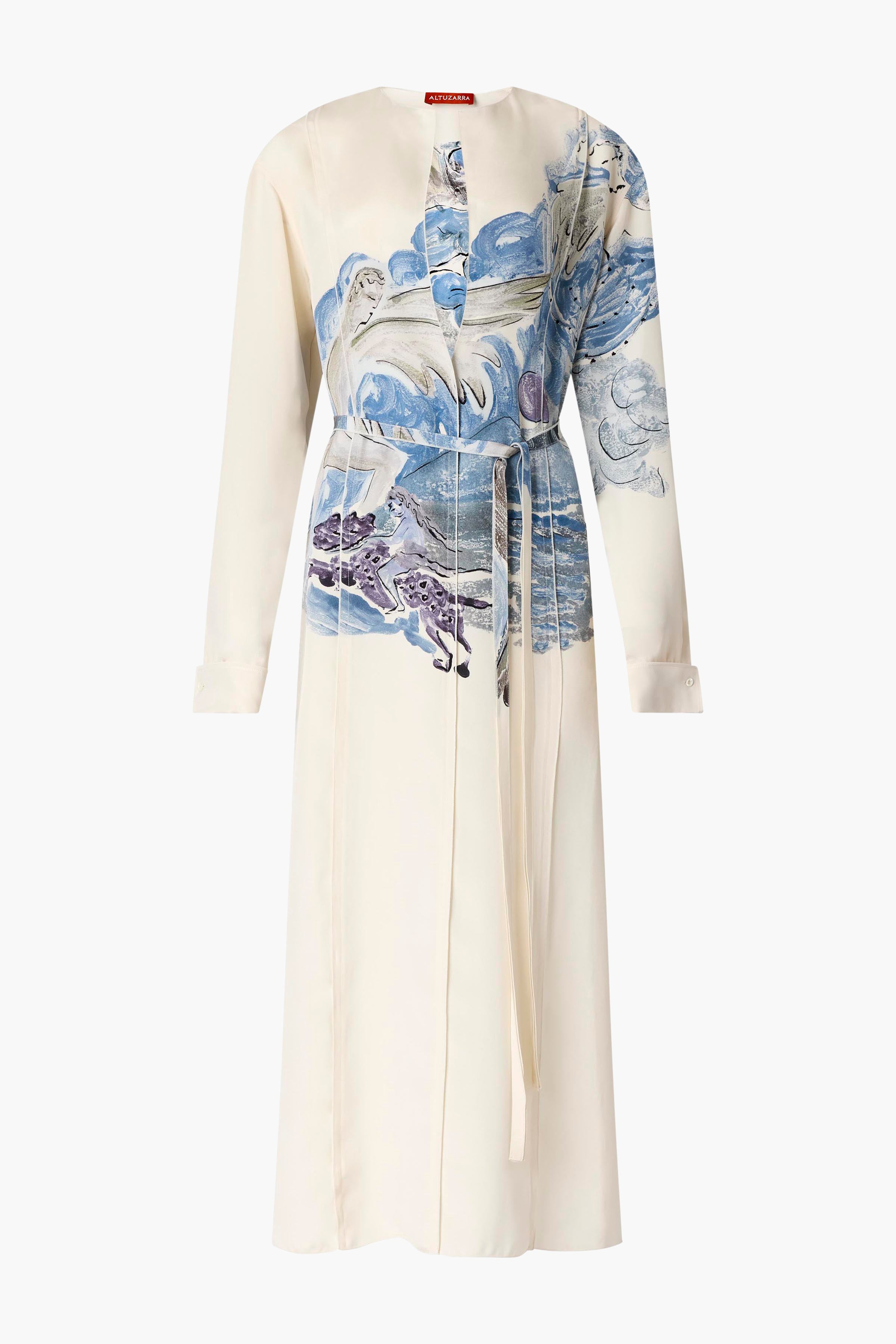 Poppy Dress Berry Blue Mythical - Elegant Floral Print Summer Dress for Women | Perfect for Parties, Weddings & Casual Outings