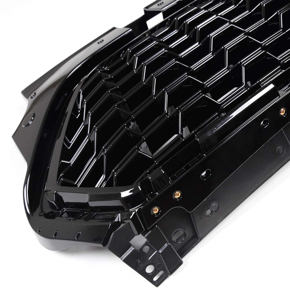 Black Honeycomb Front Bumper Grille for 2017-2019 Ford Escape/Kuga - Sporty Upgrade for Off-Road & City Driving