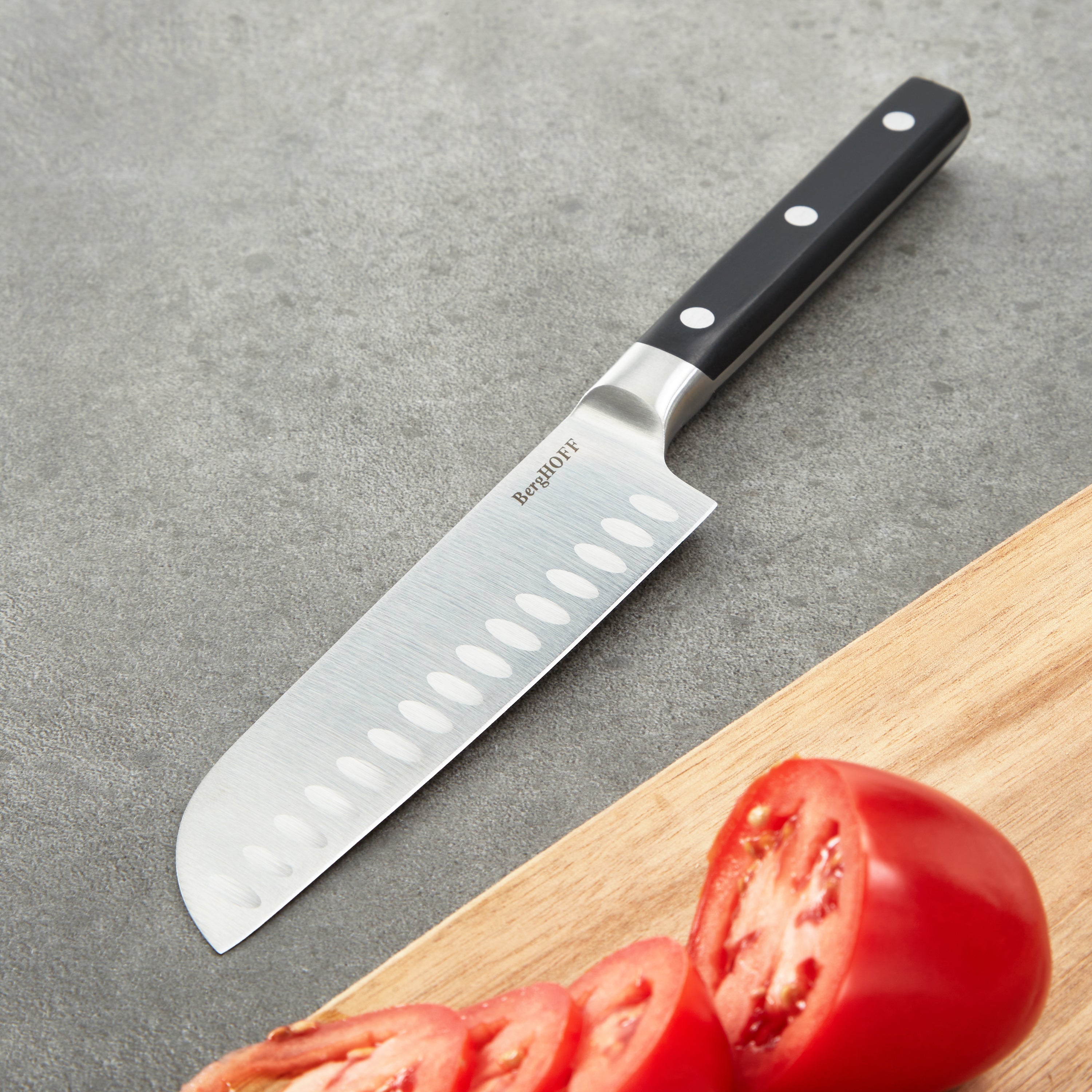 BergHOFF DiNA Gene 3-Piece Stainless Steel Knife Set - High-Quality Kitchen Knives for Slicing, Dicing & Chopping - Perfect for Home Chefs & Cooking Enthusiasts