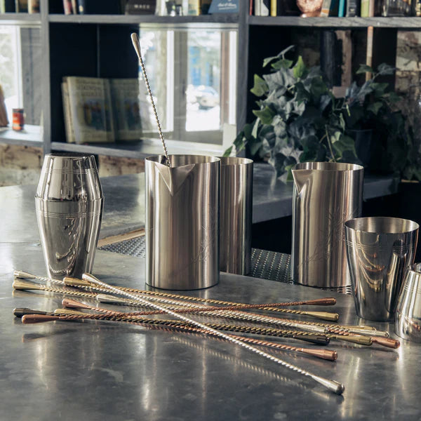 Cocktail Kingdom De Soto Double Teardrop Stainless Steel Stirrer 33.5 cm - Professional Bar Mixing Tool for Cocktails, Martinis & Stirred Drinks - Perfect for Home Bars & Bartenders
