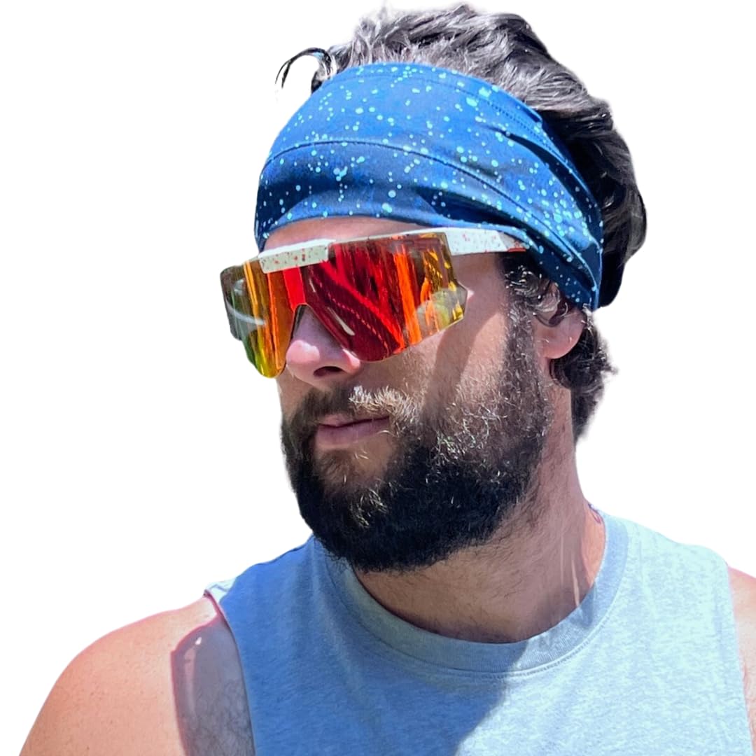 Halo Headband Bandit - 4 Inch Wide Unisex Pullover Sweatband for Women & Men | Workout, Running, Yoga & Sports Accessory