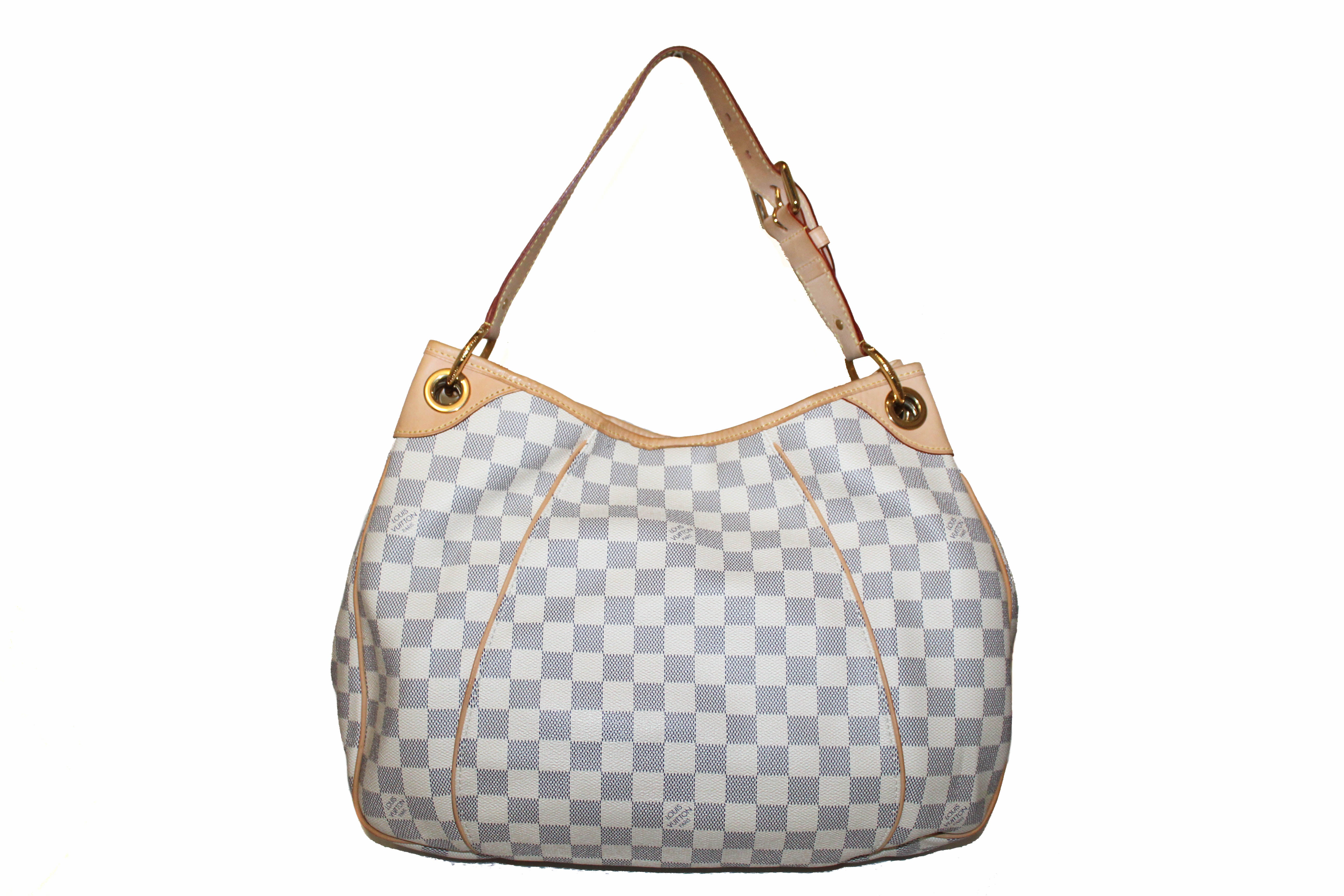 Authentic Louis Vuitton Damier Azur Galliera PM Hobo Shoulder Bag - Luxury Designer Handbag for Women, Perfect for Work, Travel & Everyday Use