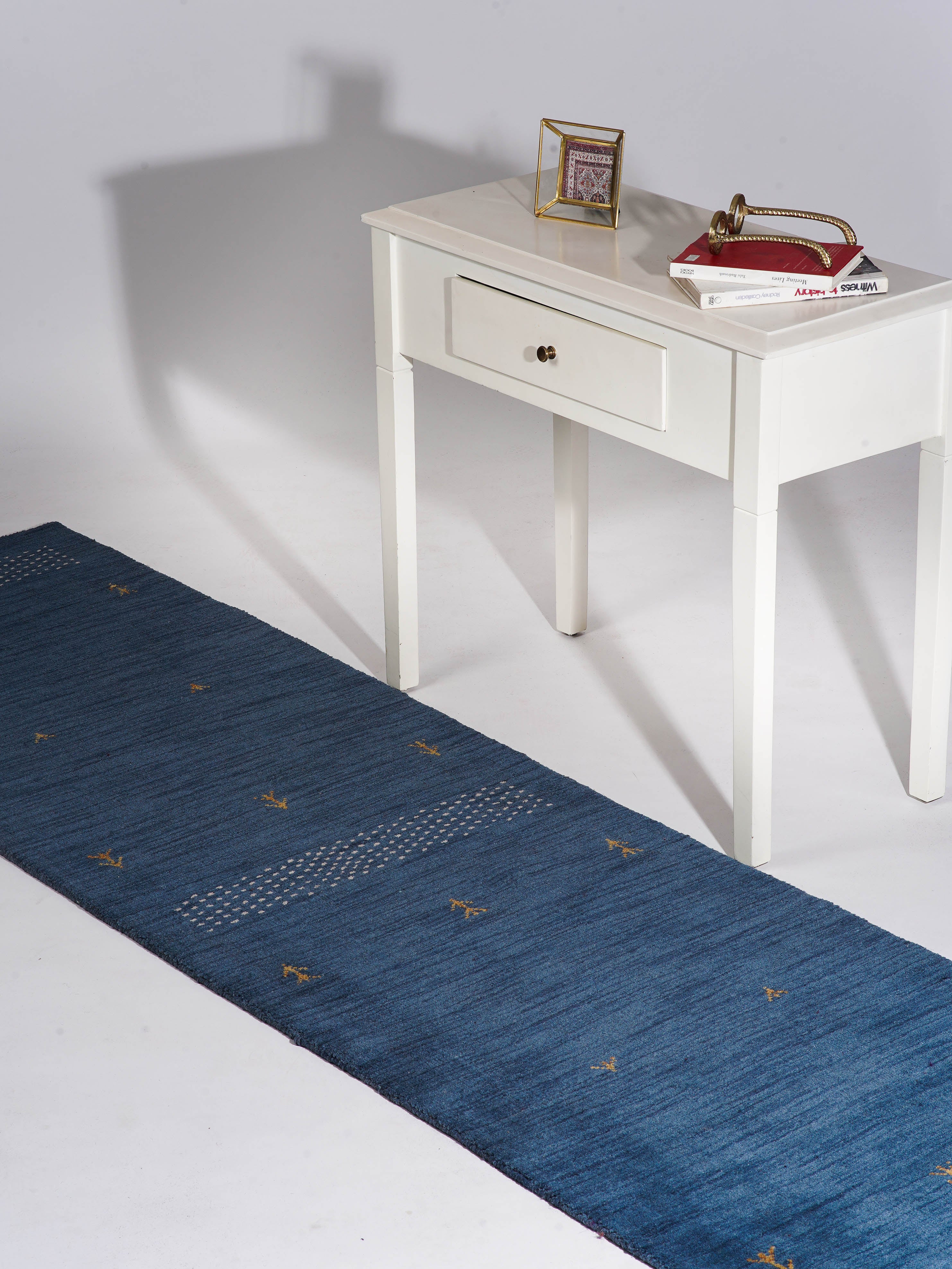 Handmade Colombo Hand Knotted Rug - Premium Wool Area Rug for Living Room, Bedroom - Traditional Oriental Design Home Decor