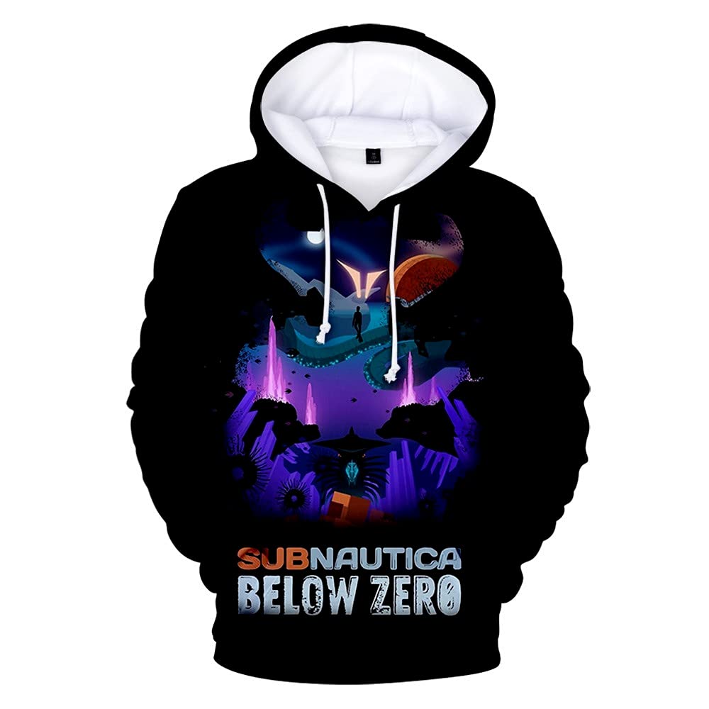 Subnautica Below Zero 3D Printed Hoodie for Women & Men - Long Sleeve Pullover Sweatshirt - Casual Streetwear Gaming Apparel - Perfect for Cosplay, Gaming Events & Everyday Wear