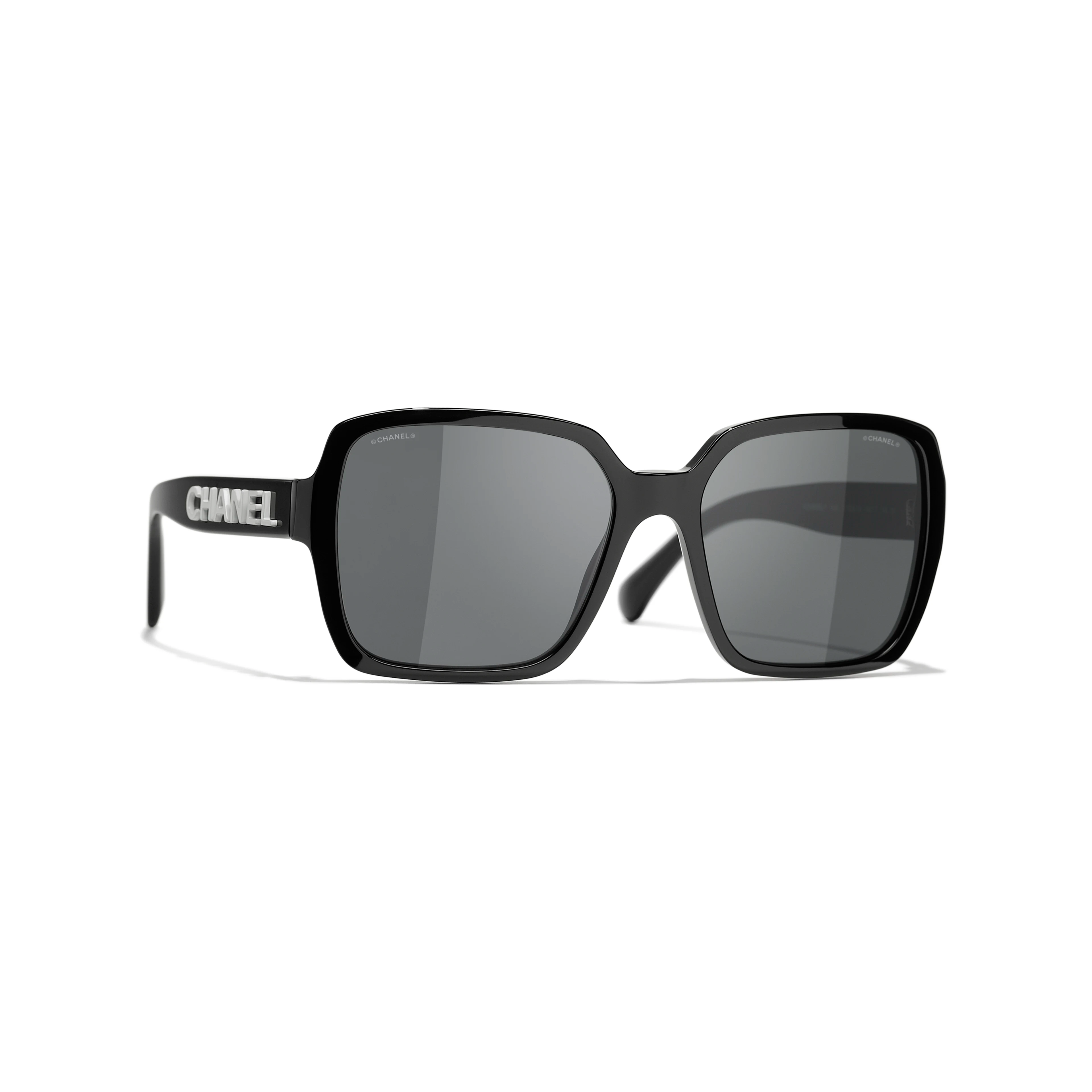 Chanel Square Sunglasses - Gray Aviator Style UV Protection for Women - Perfect for Beach, Driving & Outdoor Activities