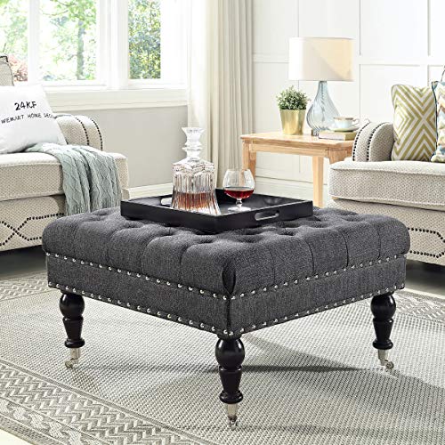 Charcoal-ottoman
