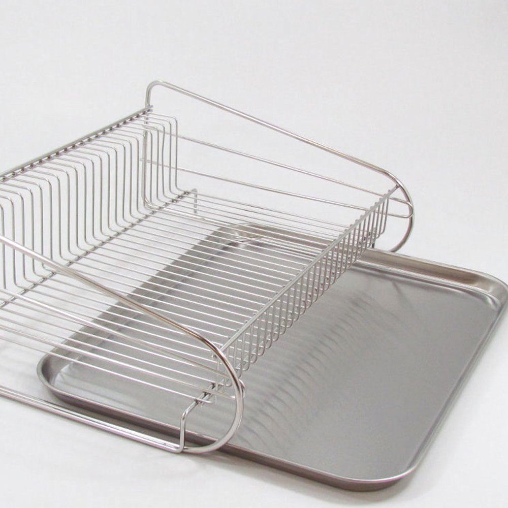 SUI-715 Large Kitchen Storage Drainer Basket - Premium Japanese-Made Dish Drying Rack for Countertop Organization & Space Saving - Perfect for Small Kitchens, Dish Drying, and Utensil Storage