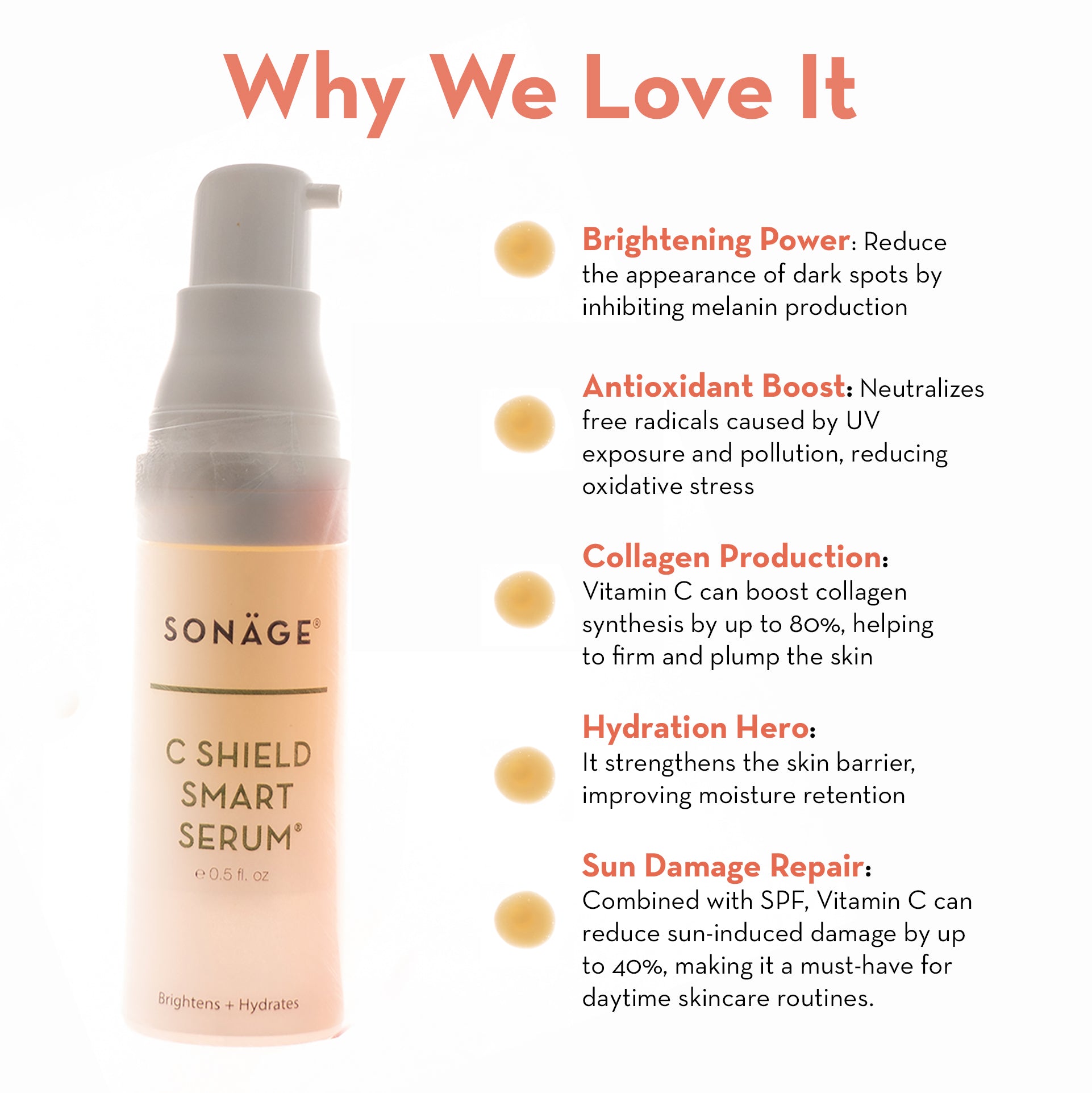 C Shield Smart Serum® - Vitamin C Brightening & Anti-Aging Face Serum for Glowing Skin | Day & Night Moisturizer for Women & Men | Perfect for Dry, Dull & Sensitive Skin Care Routine