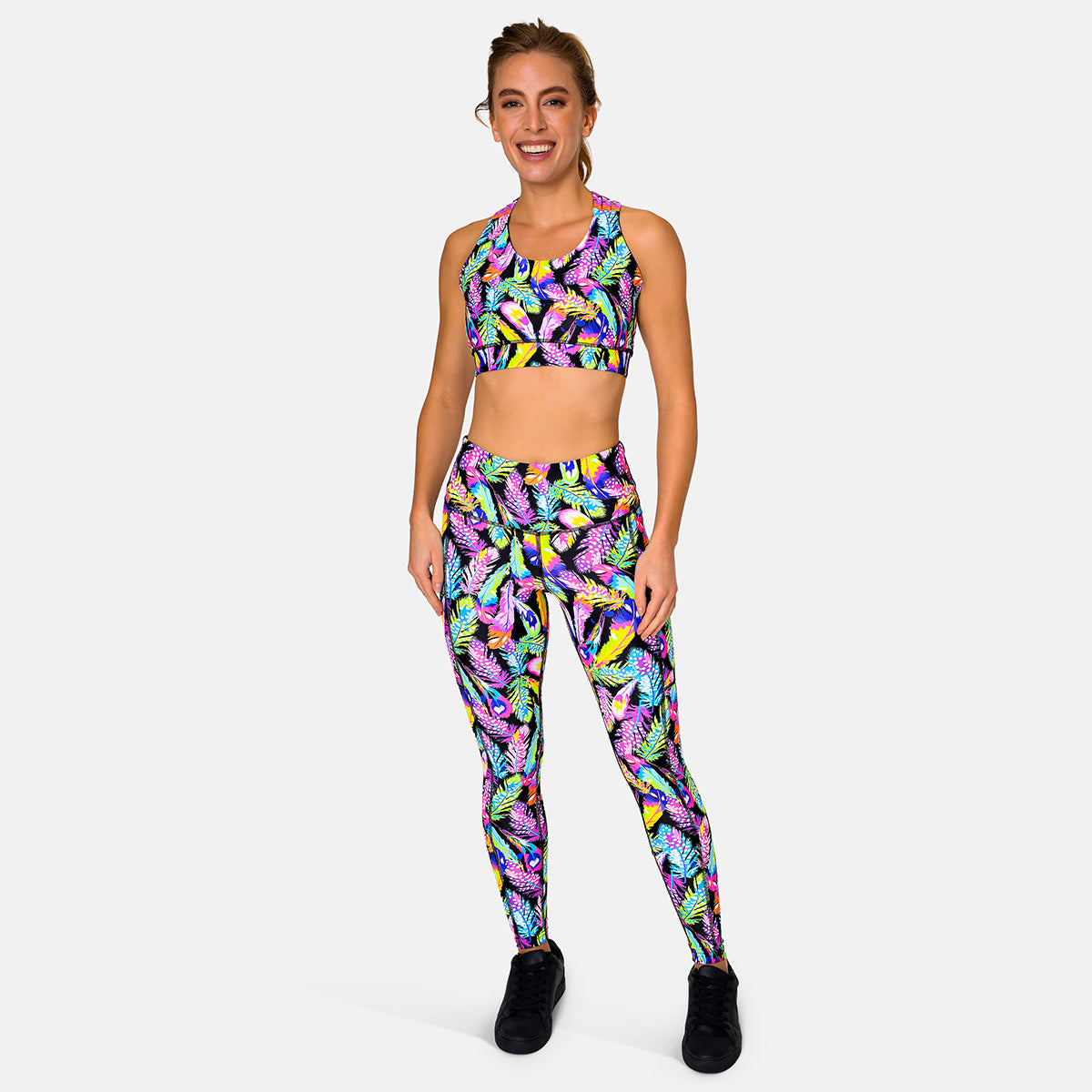 Feather Frenzy Leggings - Stylish Women's Printed Yoga Pants for Workout & Lounge | Perfect for Yoga, Gym, and Casual Wear