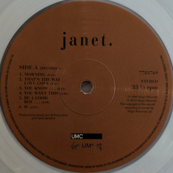 Janet Jackson - Janet (2xLP, Limited Edition, Colored Vinyl, Reissue, Near Mint/NM) - Perfect for Vinyl Collectors & Music Lovers