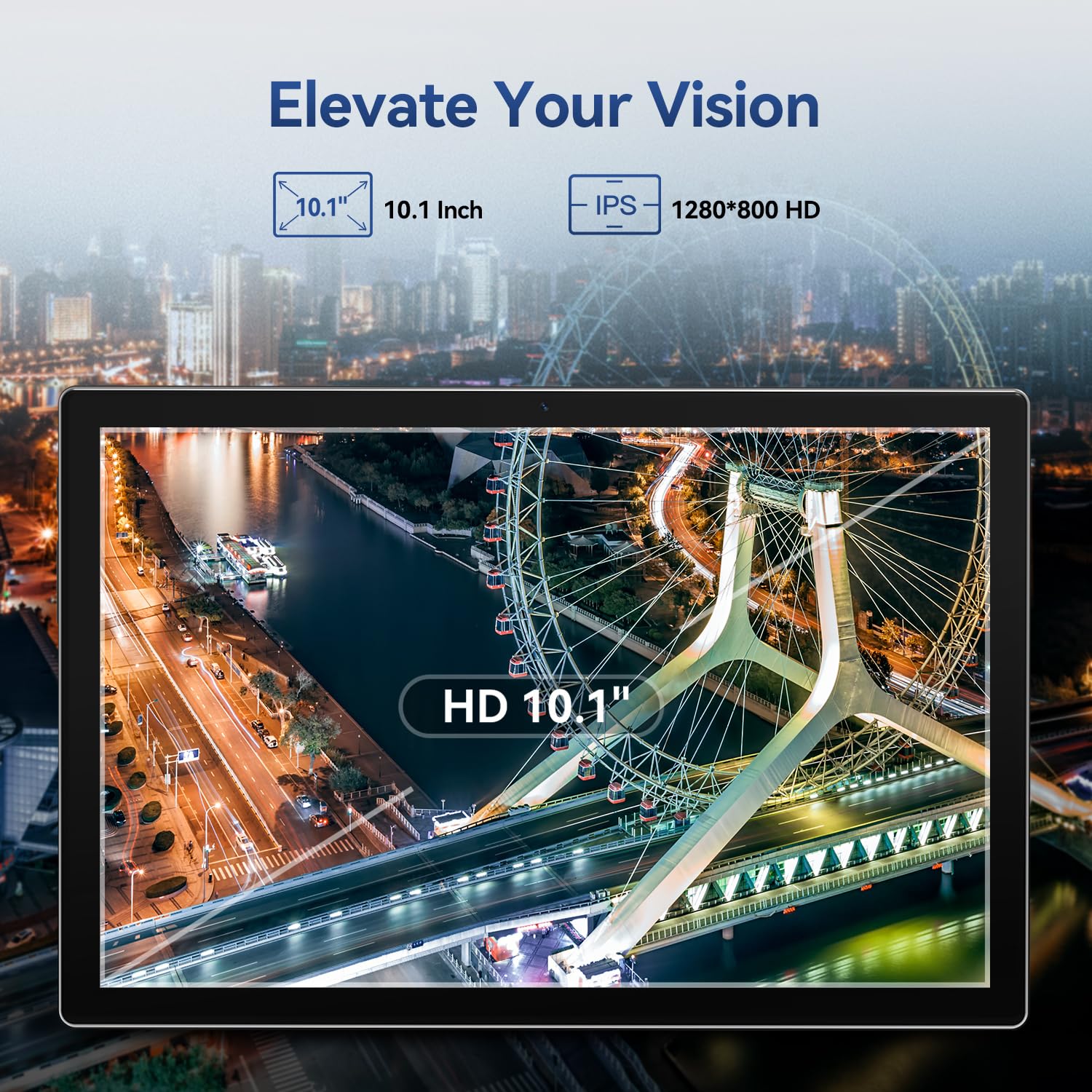2024 Upgraded Android 13 Tablet - 10 Inch Octa-Core Processor, 128GB ROM + 16GB (8+8 Expandable) RAM, 5G WiFi & Bluetooth, 13MP Dual Camera, GPS Support - Perfect for Work, Study, and Entertainment