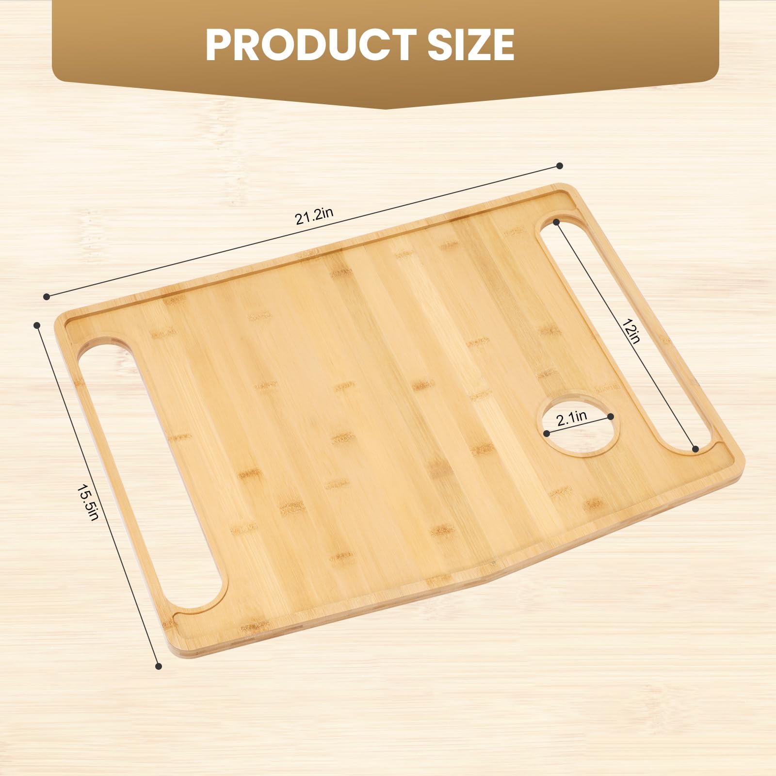Walker Tray with Cup Holder - Adjustable Bamboo Tray Table for Seniors, Crafts & Laptops - Lightweight Walker Accessories for Mobility Aids, Bedside & Wheelchair Use (Bamboo Wood)