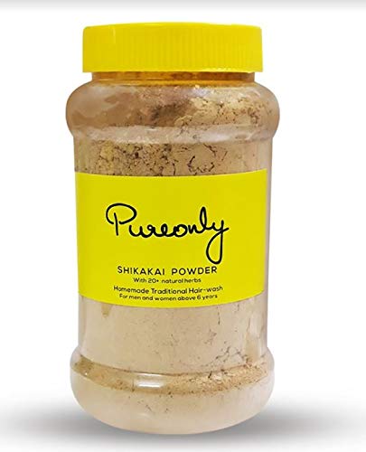 PureOnly Natural Shikakai Powder with 20+ Herbs for Hair Growth & Scalp Care - No Foam, 200g - Ideal for DIY Hair Wash, Ayurvedic Treatments & Natural Hair Care Routine