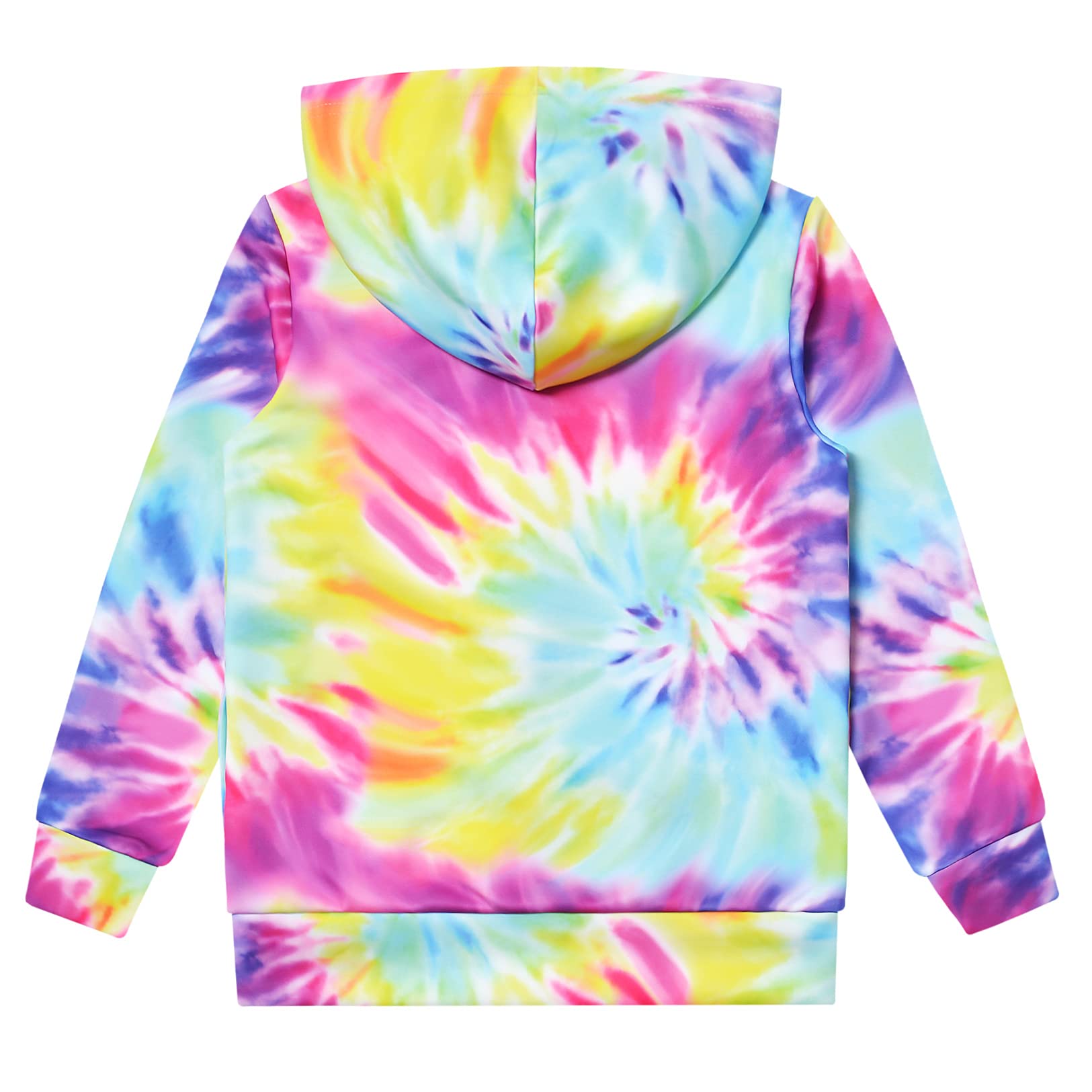 Girls Zip Up Hoodie Jacket - Cute Unicorn & Cat Print Sweatshirt with Kangaroo Pockets | Warm Fleece Pullover for School, Playdates & Outdoor Activities