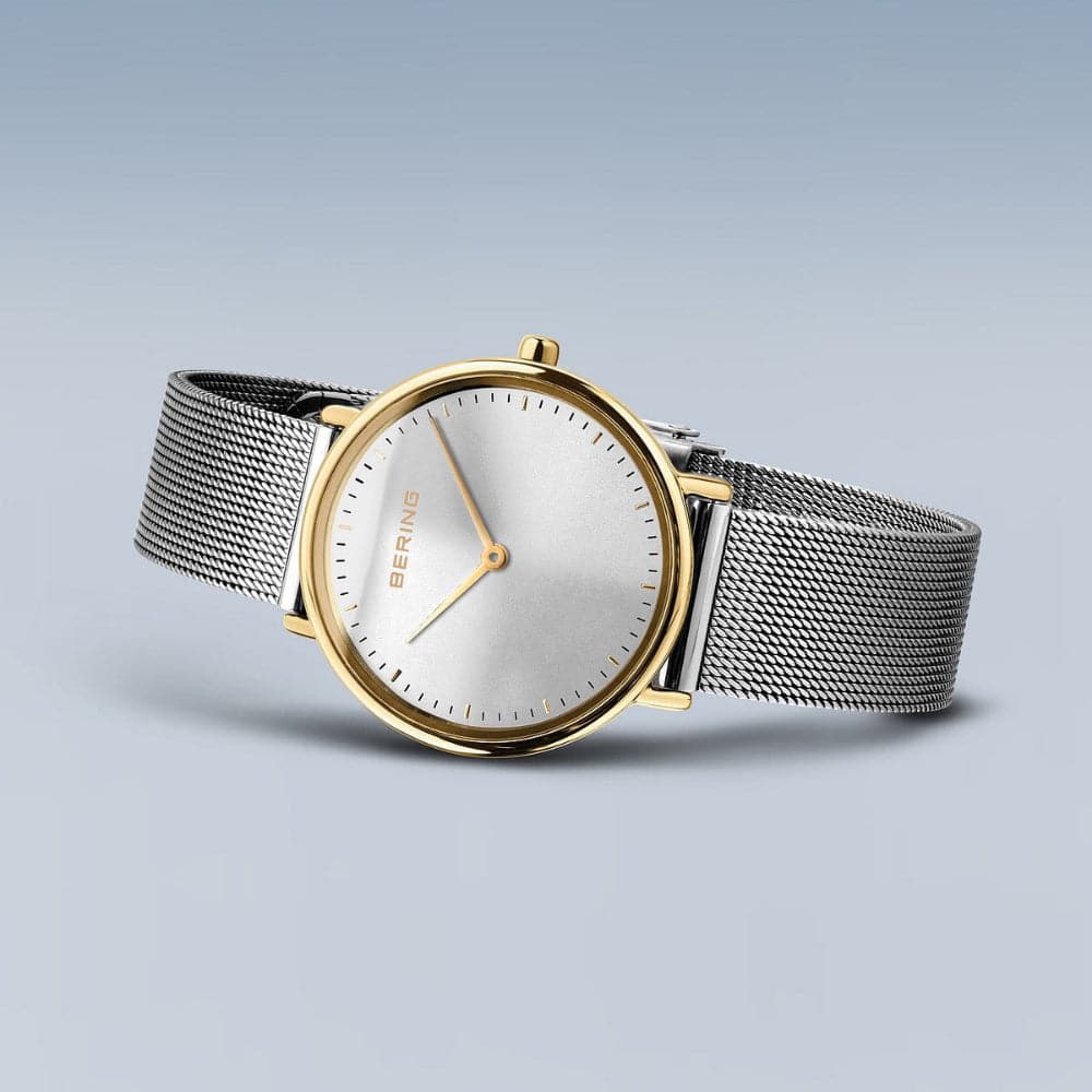 Bering Ultra Slim Silver Dial Women's Watch with Milanese Strap 15729-010 - Elegant Timepiece for Office, Party & Everyday Wear