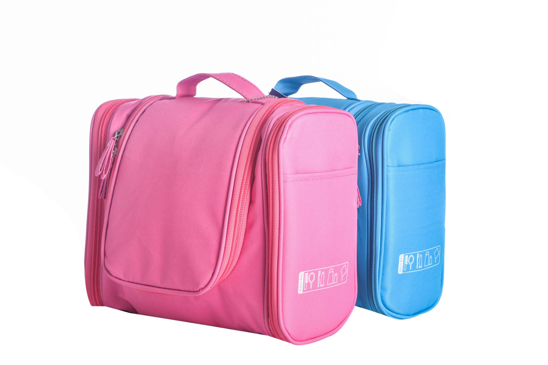 Hanging Travel Organizer Kit for Women - Waterproof Cosmetic & Toiletry Storage Bag with Multiple Pockets (Sky Blue) - Perfect for Bathroom, Makeup, Travel & Home Organization