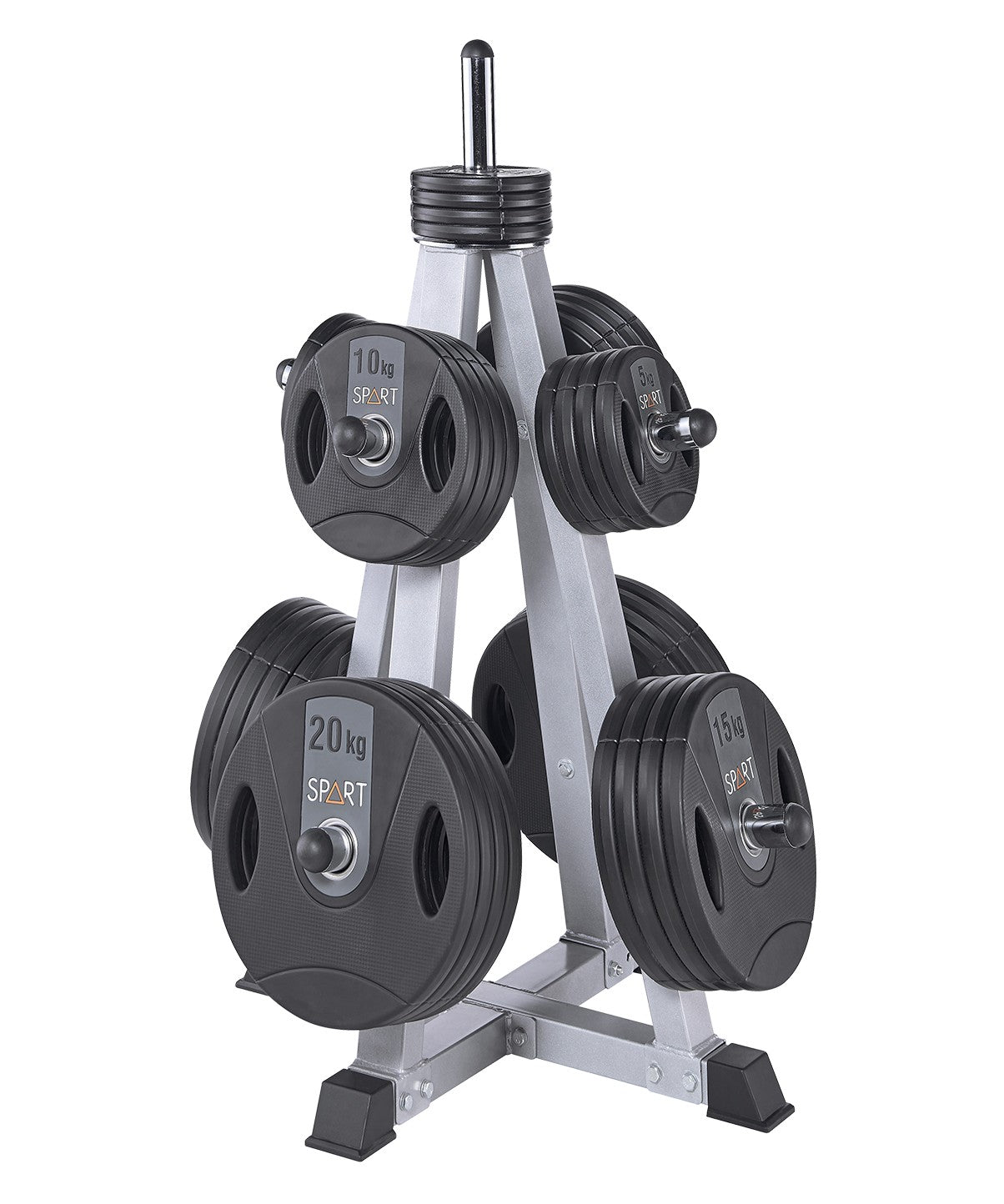 Olympic Weight Plate Rack - Heavy Duty Storage Organizer for Gym & Home Workout Equipment - Perfect for Olympic Plates, Dumbbells, and Fitness Gear