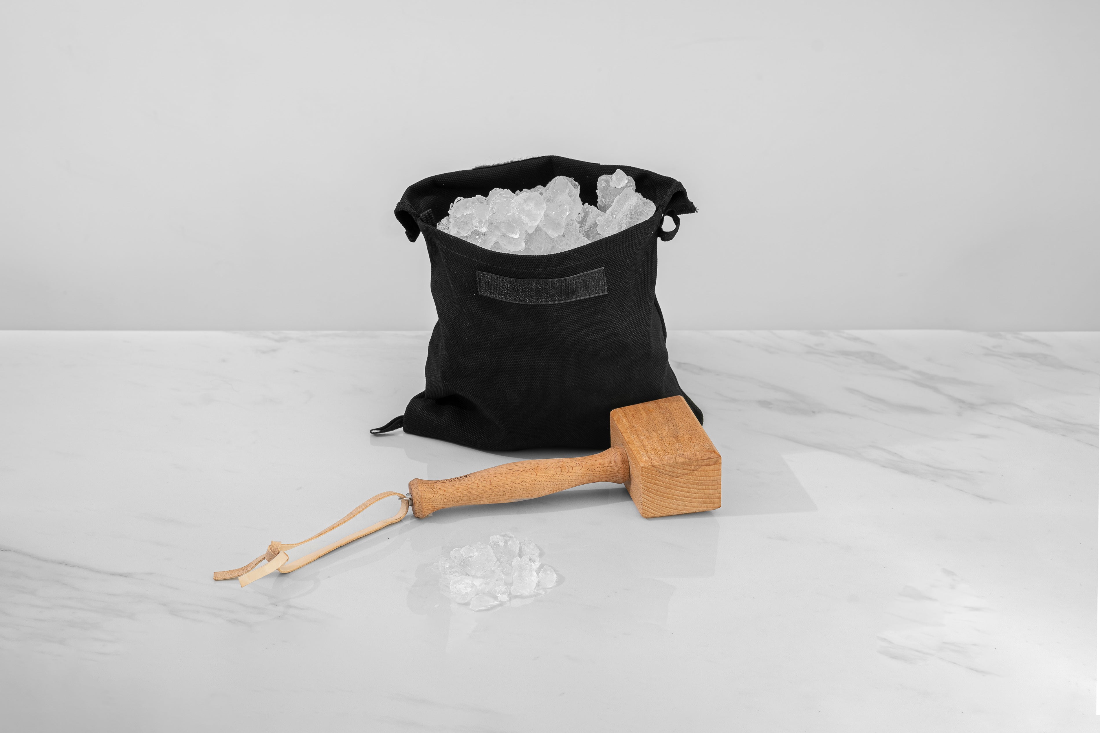 Premium Black Lewis Bag - Durable Ice Crusher for Cocktails & Bartending - Perfect for Home Bars, Parties & Mixology Enthusiasts