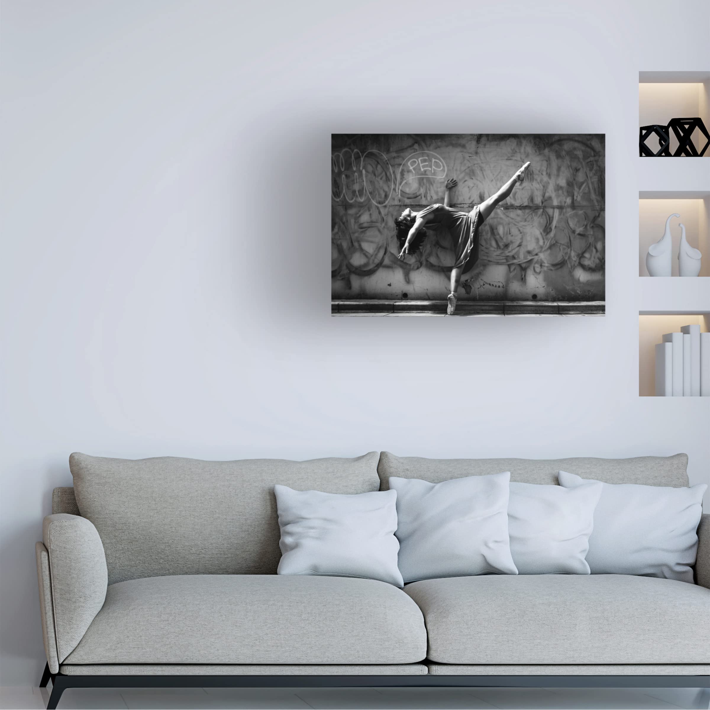 Trademark Fine Art 'Dance' Canvas Wall Art by Toru Matsunaga - Modern Abstract Painting for Living Room, Bedroom & Office Decor