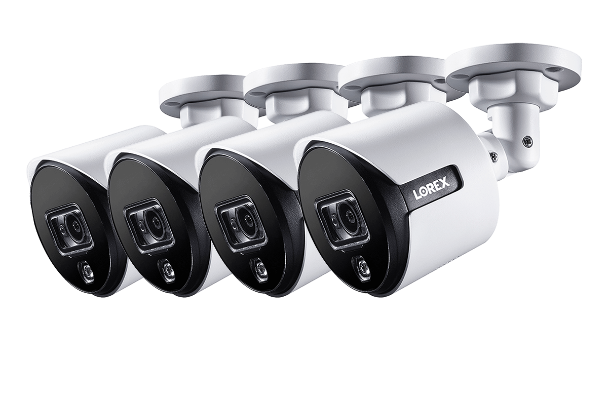 5MP Super HD Active Deterrence Security Camera - Outdoor/Indoor Night Vision, Motion Detection, Weatherproof for Home & Business Surveillance (Ideal for Backyard, Garage, Front Door Monitoring)