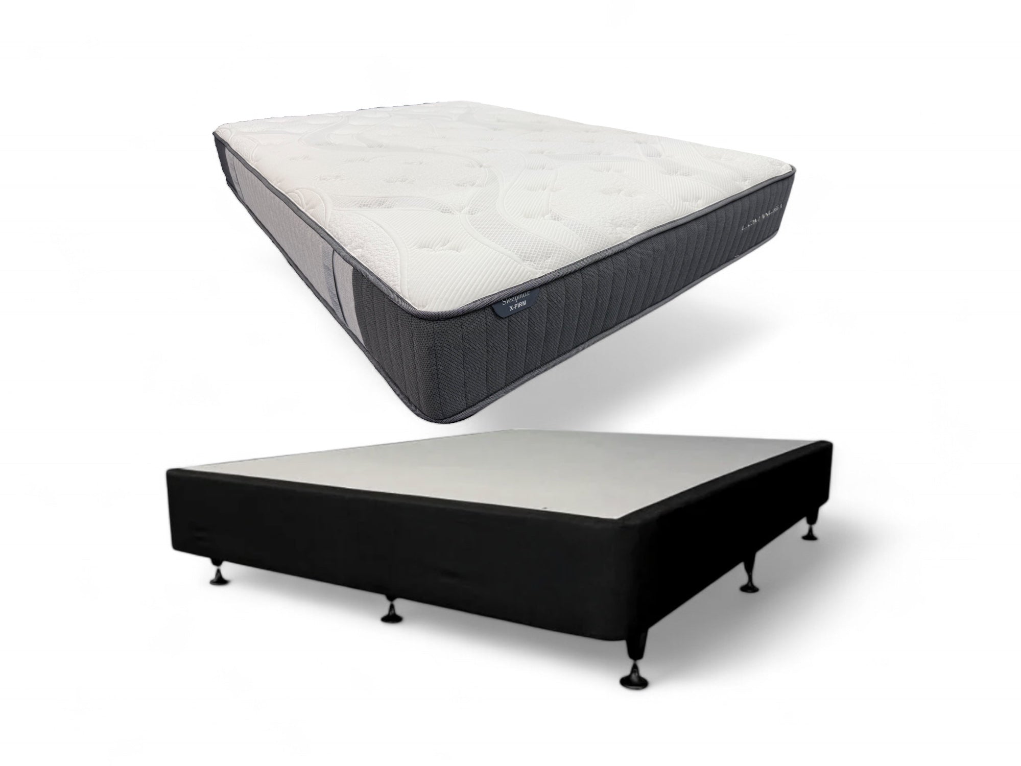 Care Plus X Firm Mattress & Base King Size - Premium Support for Back Pain Relief - Perfect for Master Bedrooms & Guest Rooms