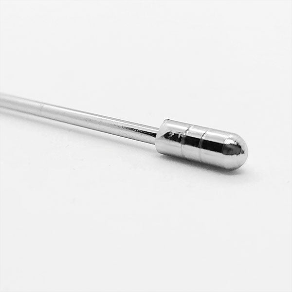 BarConic® 4-Pack Stainless Steel Cylinder Cocktail Picks - Elegant Drink Garnish Tools for Martini, Whiskey & Cocktail Parties, Home Bar Accessories