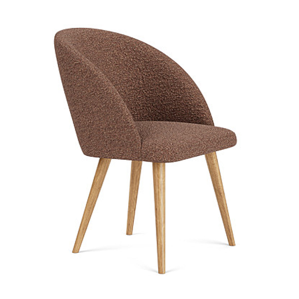 Holly Boucle Dining Chair - Modern Upholstered Accent Chair for Kitchen, Dining Room & Office - Comfortable & Stylish Home Decor