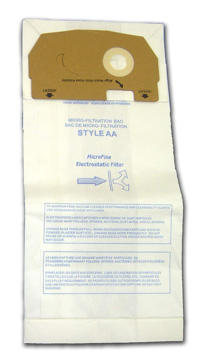 Eureka Victory Style AA 4100 S4170 4300-4600 5180 Series Micro Filtration Vacuum Bags - 63 Pack | Compatible with Eureka Vacuums | Dust & Allergen Protection for Home Cleaning