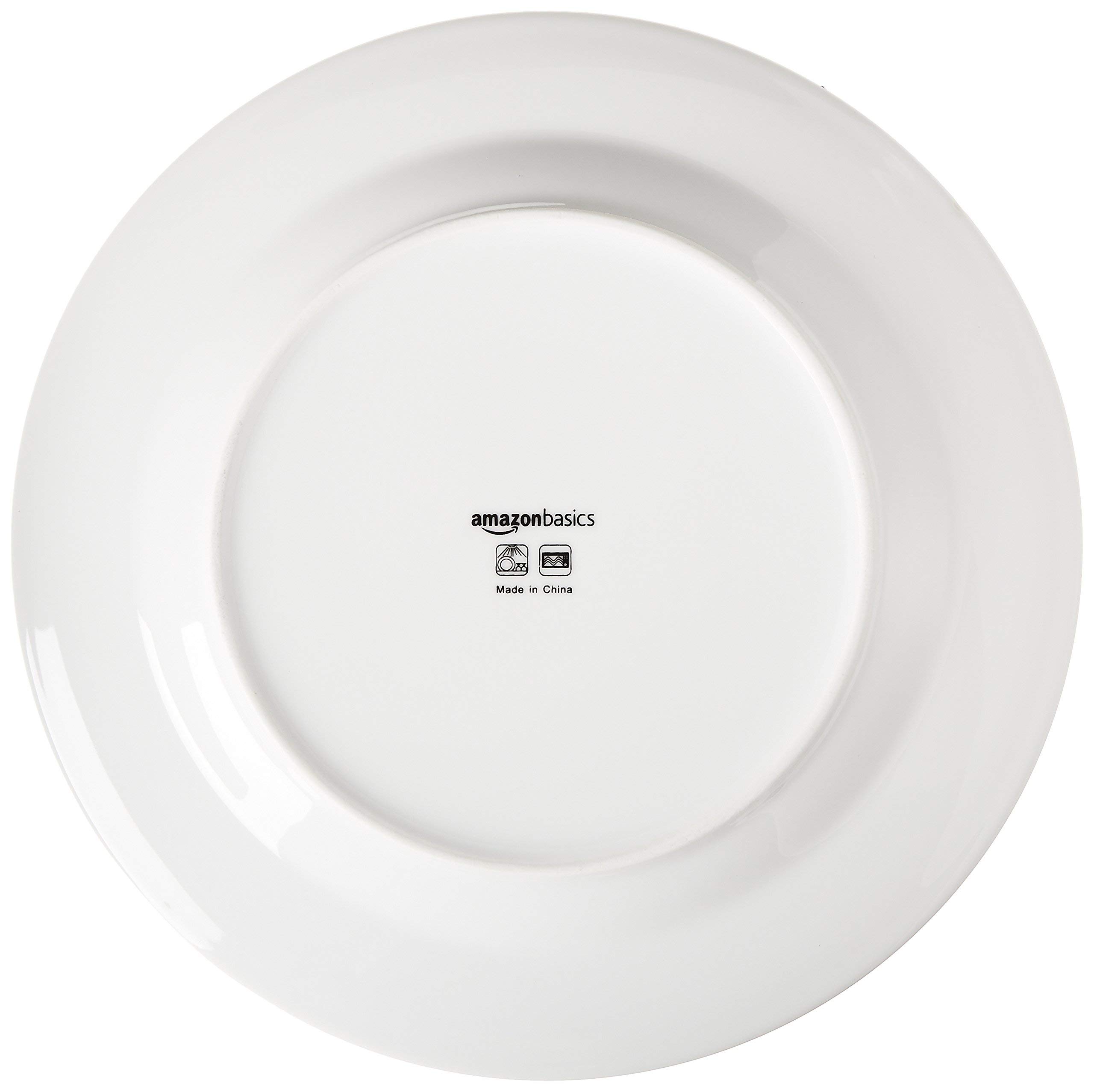 Amazon Basics Non-Stick 15-Piece Cookware Set with Pots, Pans & Utensils + 16-Piece White Dinnerware Set (Plates, Bowls, Mugs) - Service for 4 | Perfect for Family Dinners, Entertaining Guests & Everyday Cooking