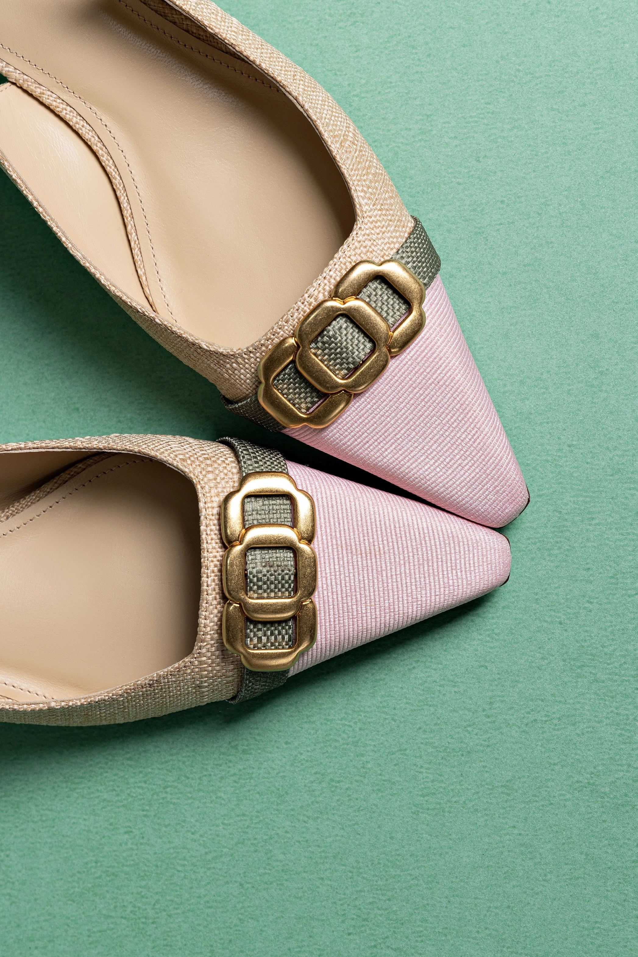 Franca Pump Women's Shoes in Beige Raffia - Comfortable & Stylish Heels for Work, Parties & Special Occasions