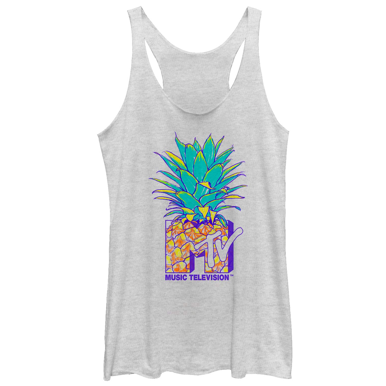 MTV Summer TV Women's Racerback Tank Top - Breathable Workout Top for Yoga, Gym & Casual Wear
