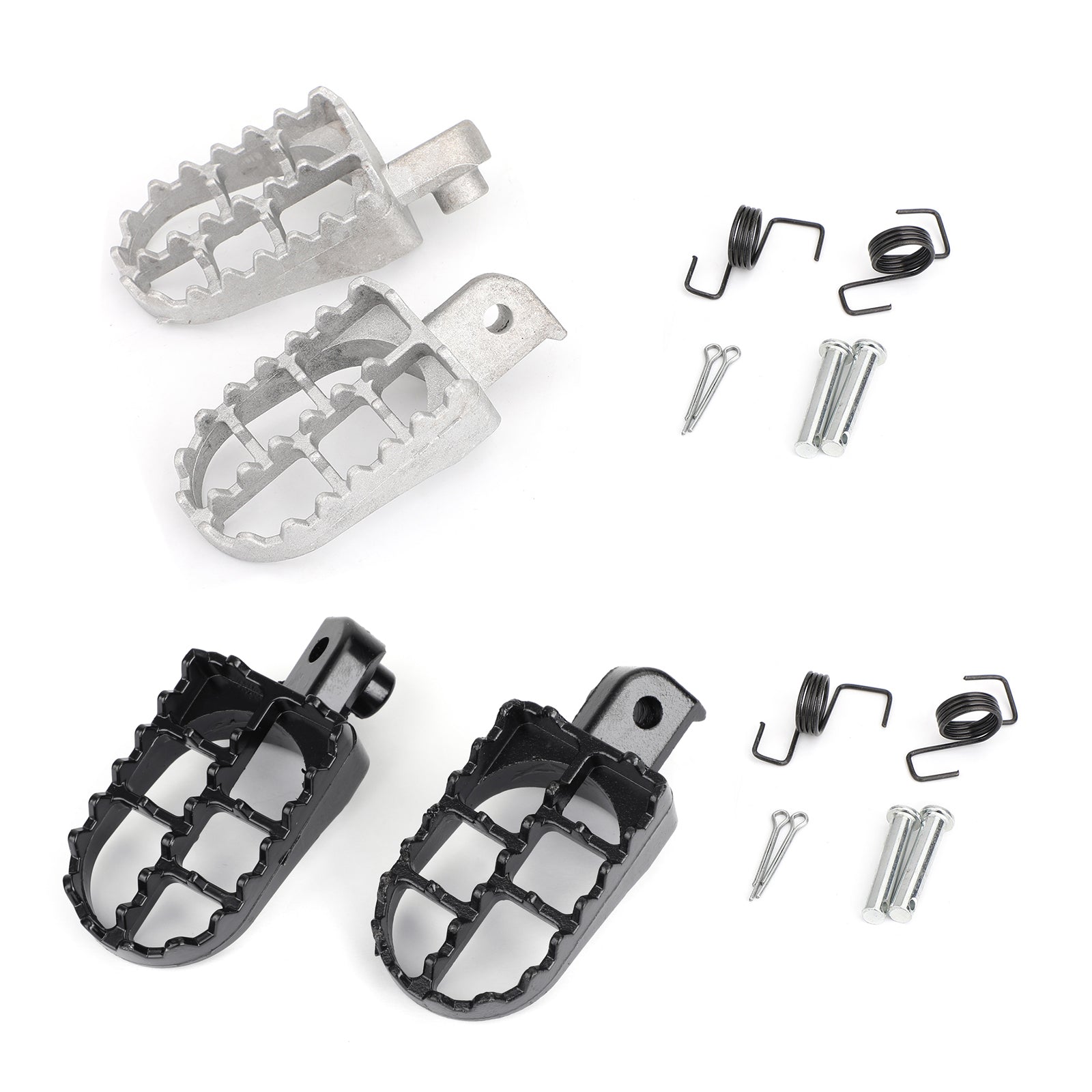 Yamaha TW200 PW50 PW80 Front Footpegs Footrests - Universal Fit for All Years - Durable Motorcycle Foot Pegs for Off-Road Riding & Adventure Touring