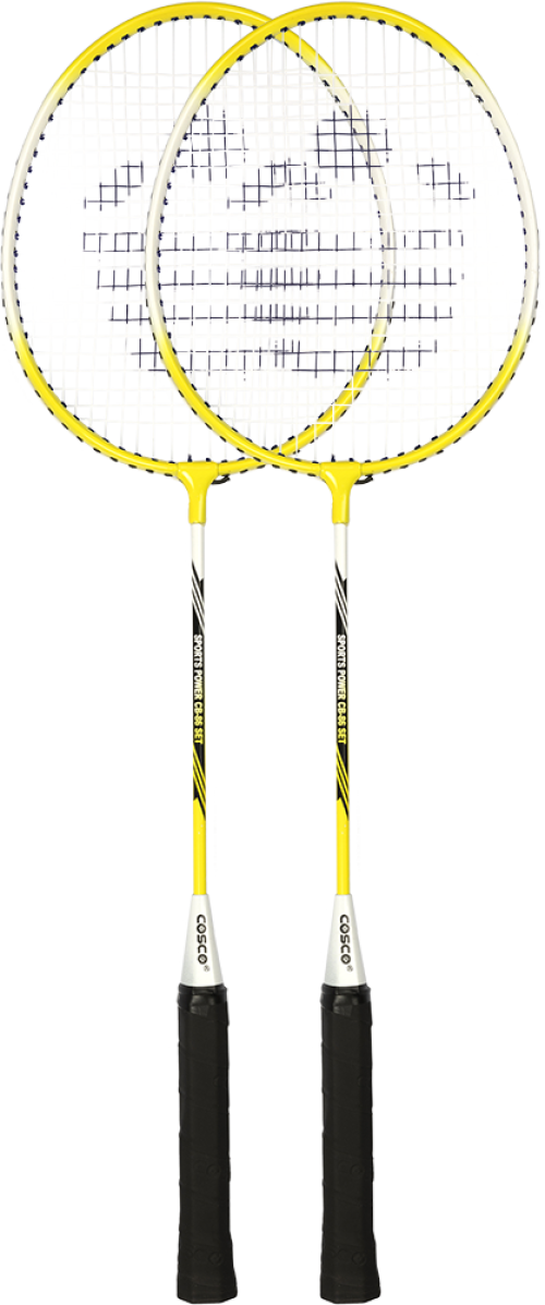Premium COSCO CB 86 Badminton Rackets Set (2 Prestrung Rackets) - Professional Quality Made in India - Perfect for Indoor/Outdoor Play, Training & Competitive Matches