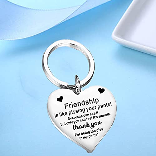 Best Friend Thank You Gifts for Women & Girls - Friendship Keychain for BFF, Birthday, Christmas, Graduation - Perfect for Her, Him, and Bestie - Ideal for Everyday Carry, Party Favors, and Keepsakes