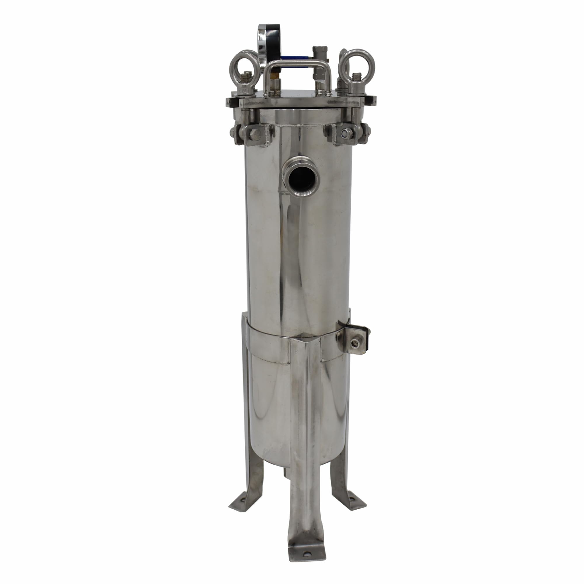 Industrial Water Filter System - 304 Stainless Steel Bag Filter Housing with 1.2 Sq.Ft Filter Area | 1