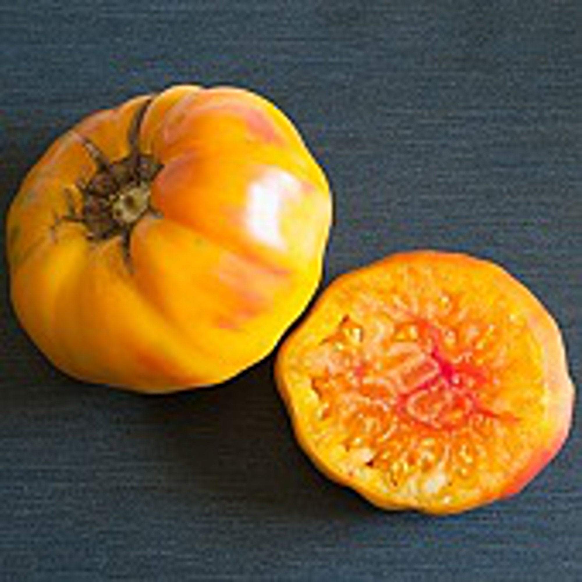 Organic Striped German Tomato Seeds - Non-GMO Heirloom Variety (25+ Seeds) for Home Garden, Vegetable Patch & Container Planting - Seed King Express Premium Quality