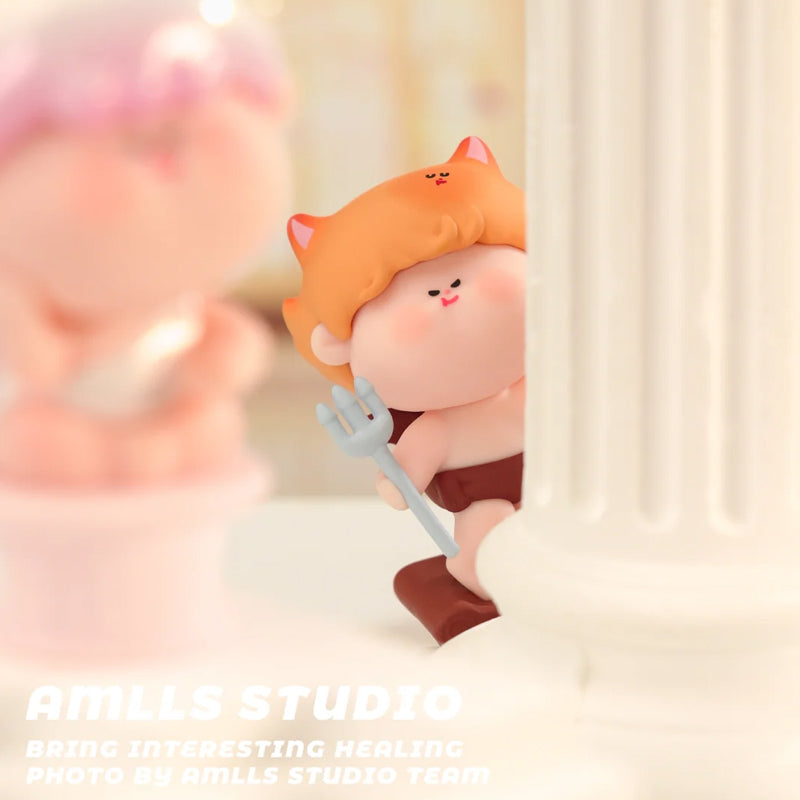 AMLLS Mini Angel Bean Sculpture Blind Bag - Collectible Figurine for Home Decor, Gift & Surprise Unboxing Fun