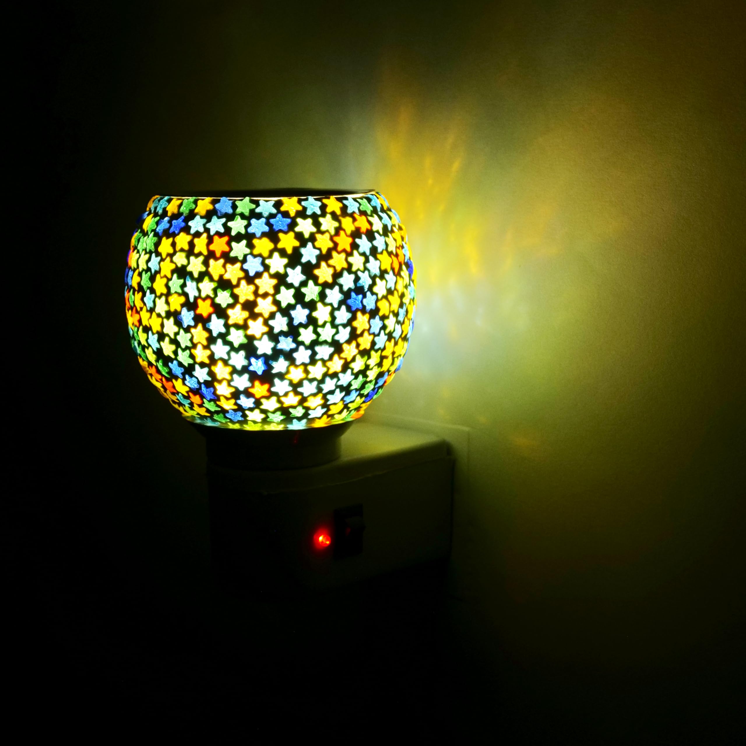 Premium Ceramic Aroma Diffuser & Night Light - Essential Oil Warmer with On/Off Switch, Multi-Functional Camphor Burner for Home, Office, Yoga & Meditation Spaces - Perfect for Aromatherapy, Relaxation and Mood Enhancement