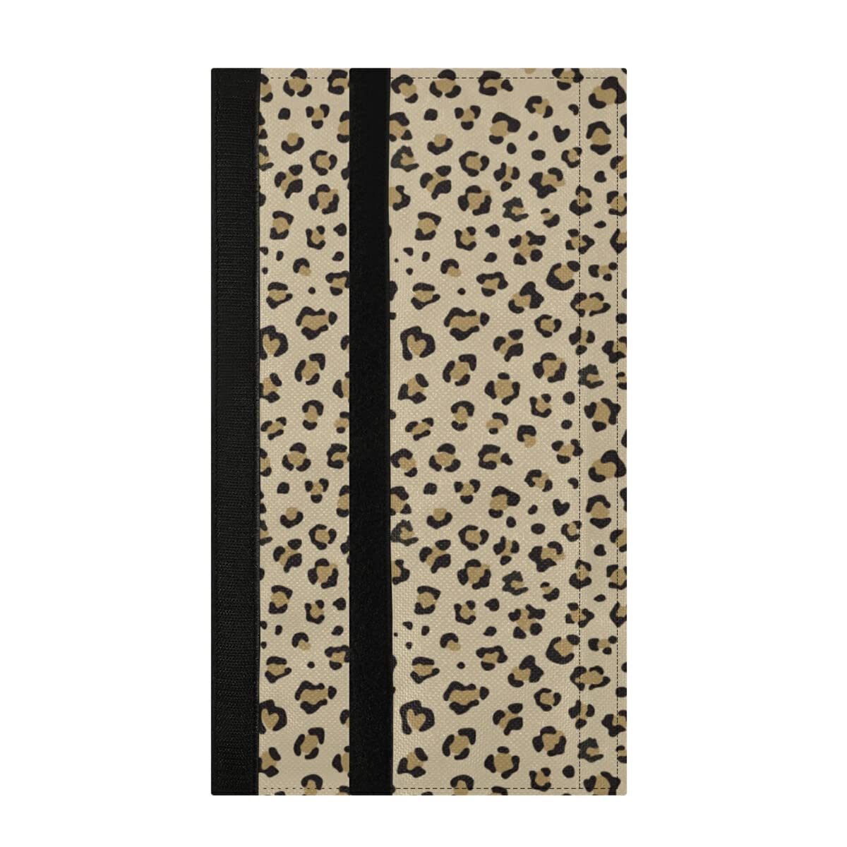 2 Pcs Leopard Print Refrigerator Door Handle Covers - Removable Kitchen Appliance Handle Protectors for Dishwasher, Microwave Oven - Soft Cloth Dust Covers for Home & Kitchen Use