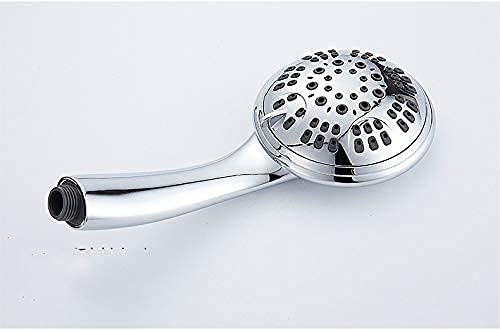 6-Function High Pressure Handheld Shower Head with ABS Spray Modes - Bathroom Shower Set for Rain/Massage/Jet Spray - Perfect for Small Bathrooms & Water Saving