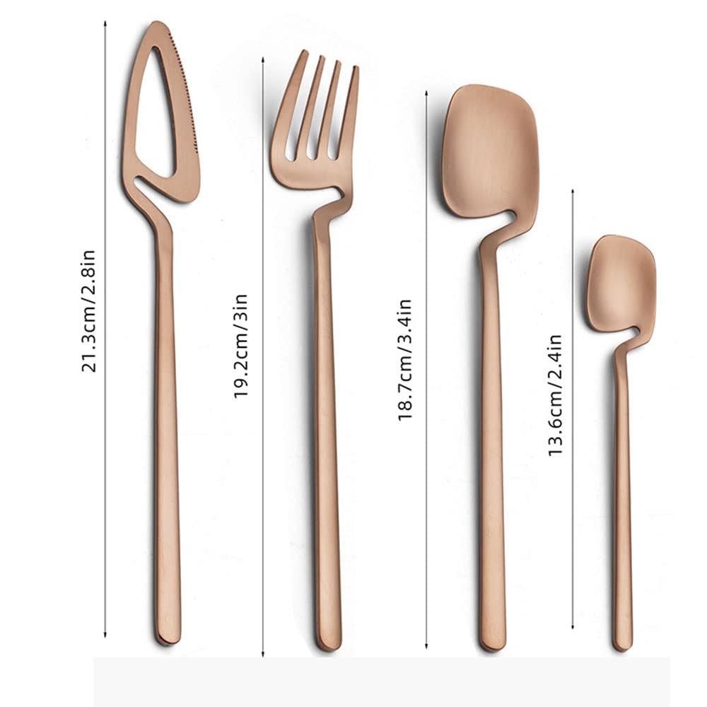 IKXO 40-Piece Stainless Steel Flatware Set - Silverware for 10 People, Elegant Cutlery Set for Home & Restaurant Use, Dishwasher Safe, Rainbow Finish - Perfect for Dinner Parties, Weddings & Everyday Dining