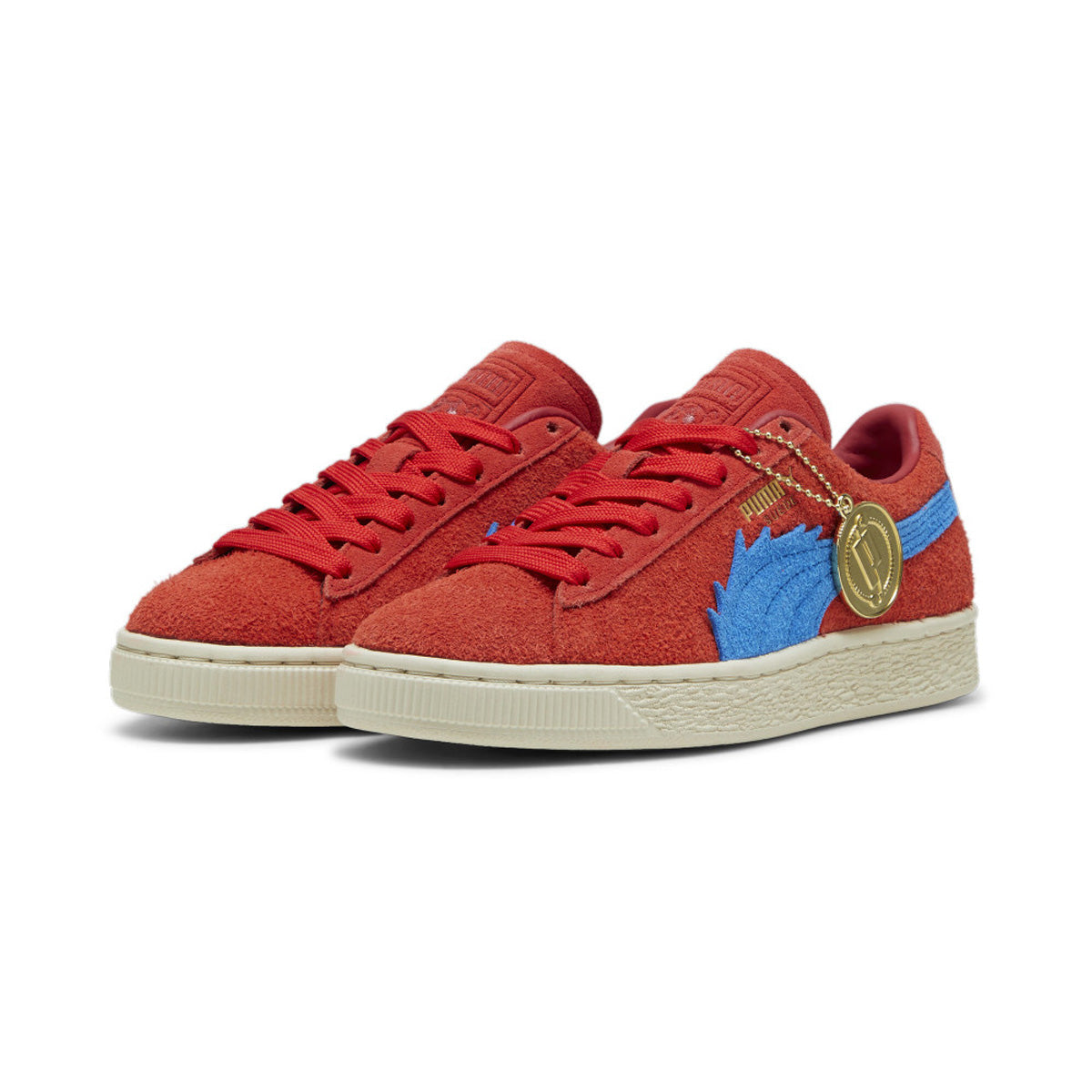 One Piece Suede 'Buggy The Genius Jester' Cosplay Shoes - Anime Luffy Pirate Crew Costume Accessories for Halloween & Comic Conventions