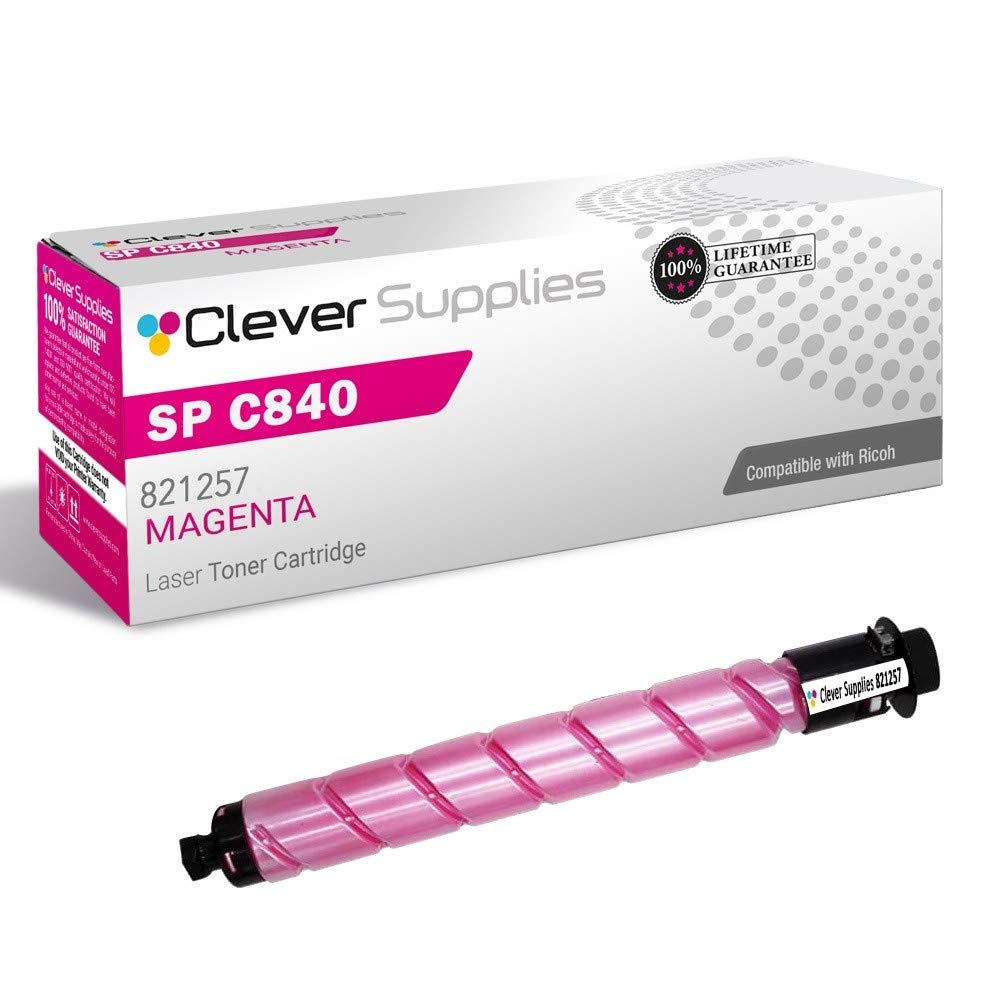 Compatible Toner Cartridge Replacement for Ricoh SP C840 821257 Magenta - Works with Aficio SP C840 & C842 - High-Quality Printer Supplies for Office & Home Use