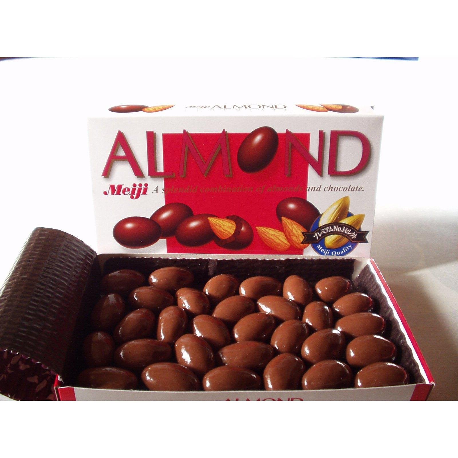 Premium Meiji Almond Chocolate Snacks - Delicious Japanese Treats (10-Pack) - Perfect for Office Snacks, Gifts & Party Favors