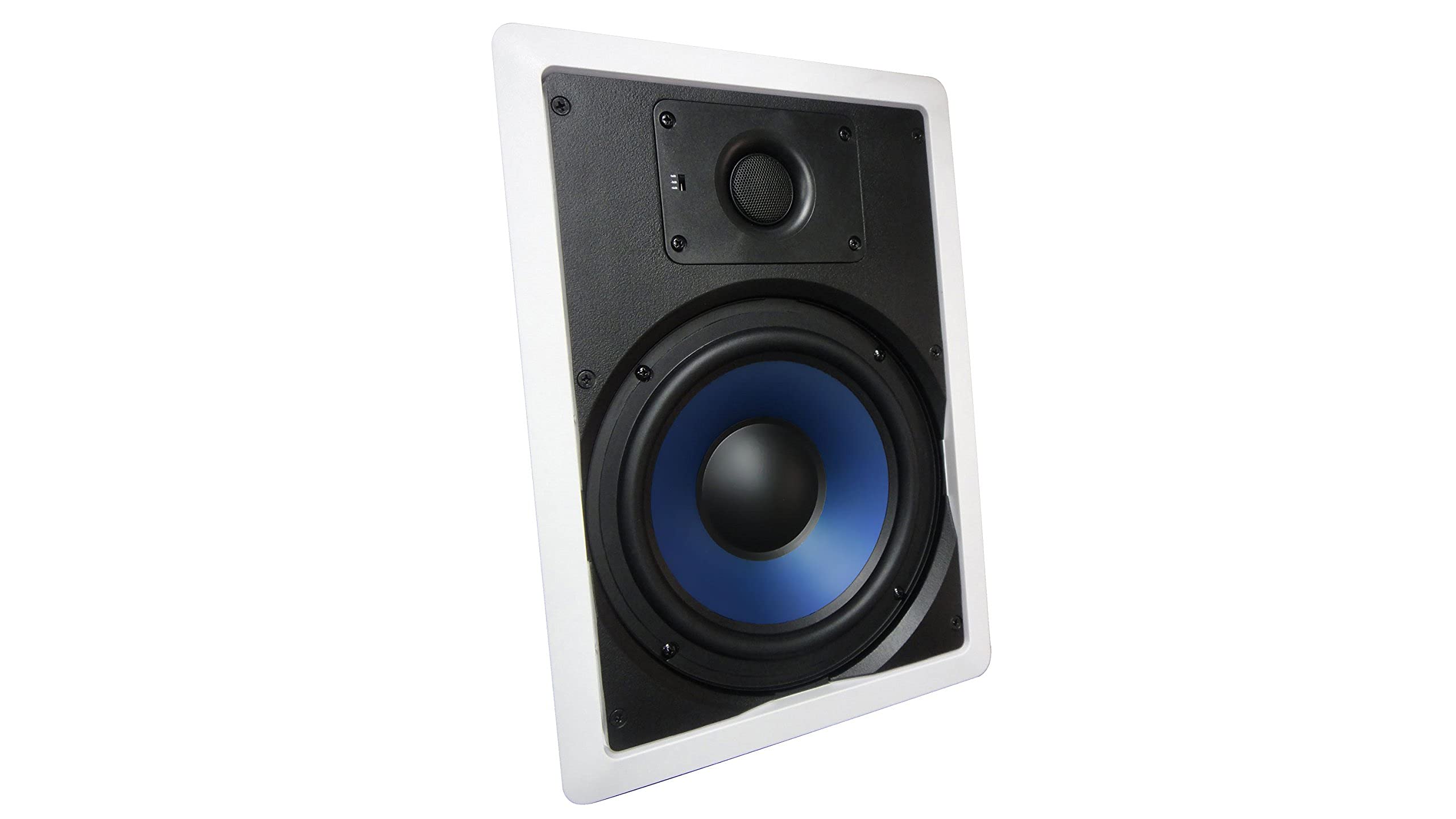 Silver Ticket 7.1 Channel Home Theater Speaker System Bundle - 3 In-Wall (Center, Left, Right) & 4 In-Ceiling Surround Sound Speakers for Immersive Movie Nights & Music Listening