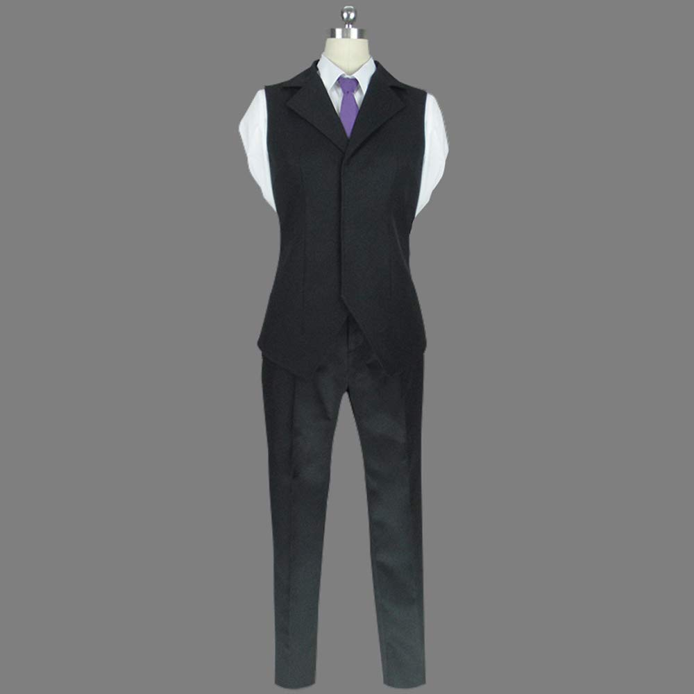 Bungo Stray Dogs Mori Ogai Cosplay Costume - Anime Uniform for Men (XXS) Black & Red | Perfect for Conventions, Halloween & Cosplay Events